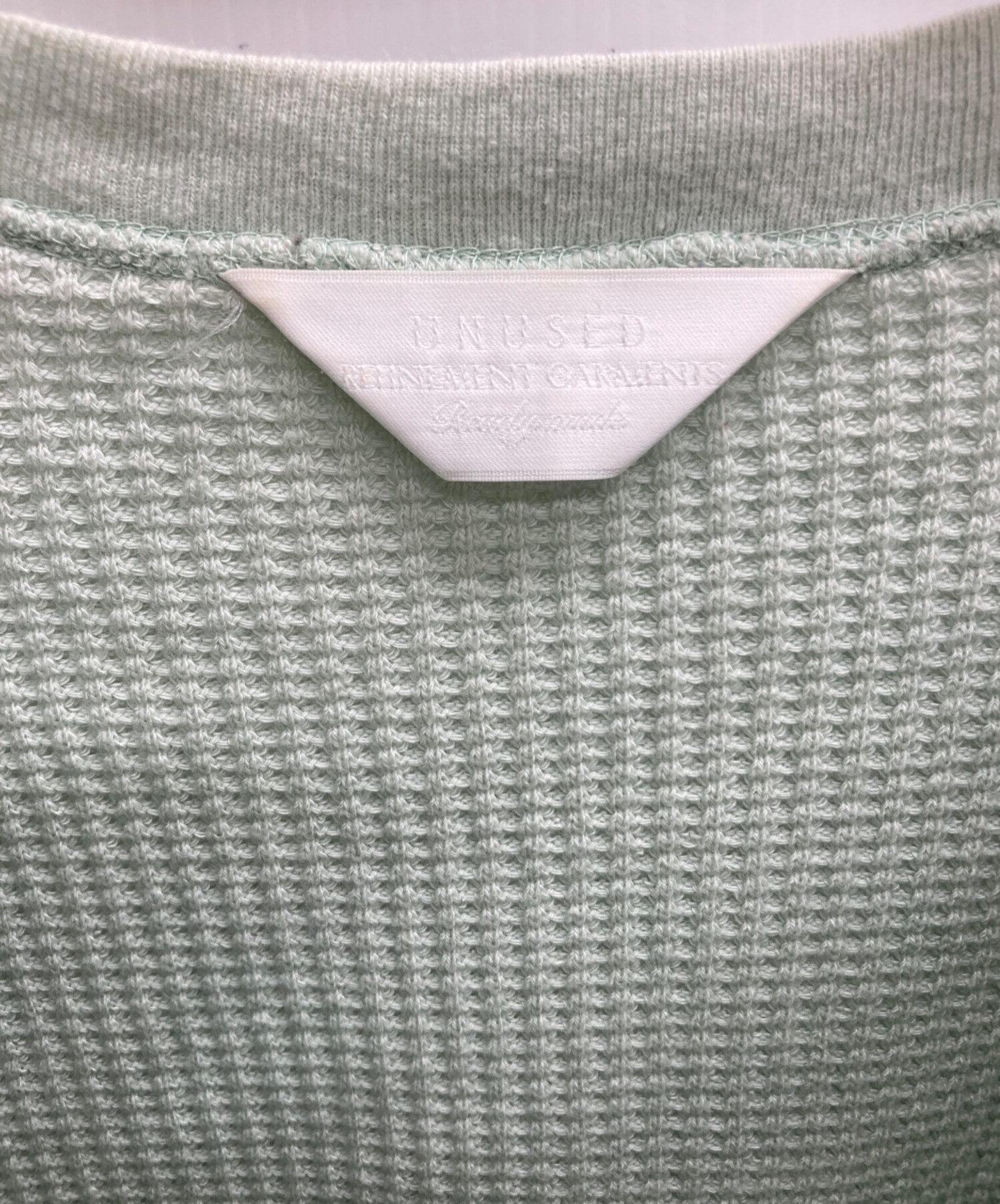 中古・古着通販】UNUSED (アンユーズド) サーマルカットソー グリーン