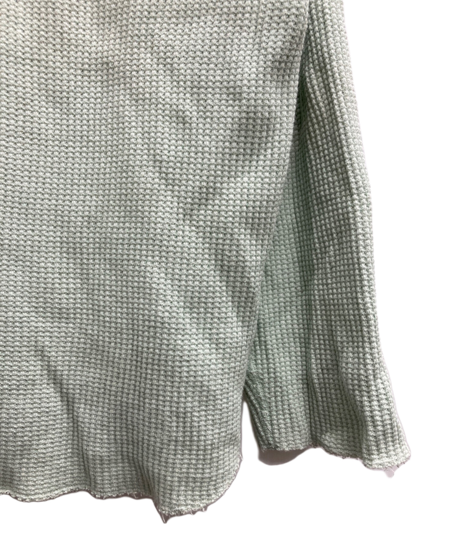 中古・古着通販】UNUSED (アンユーズド) サーマルカットソー グリーン