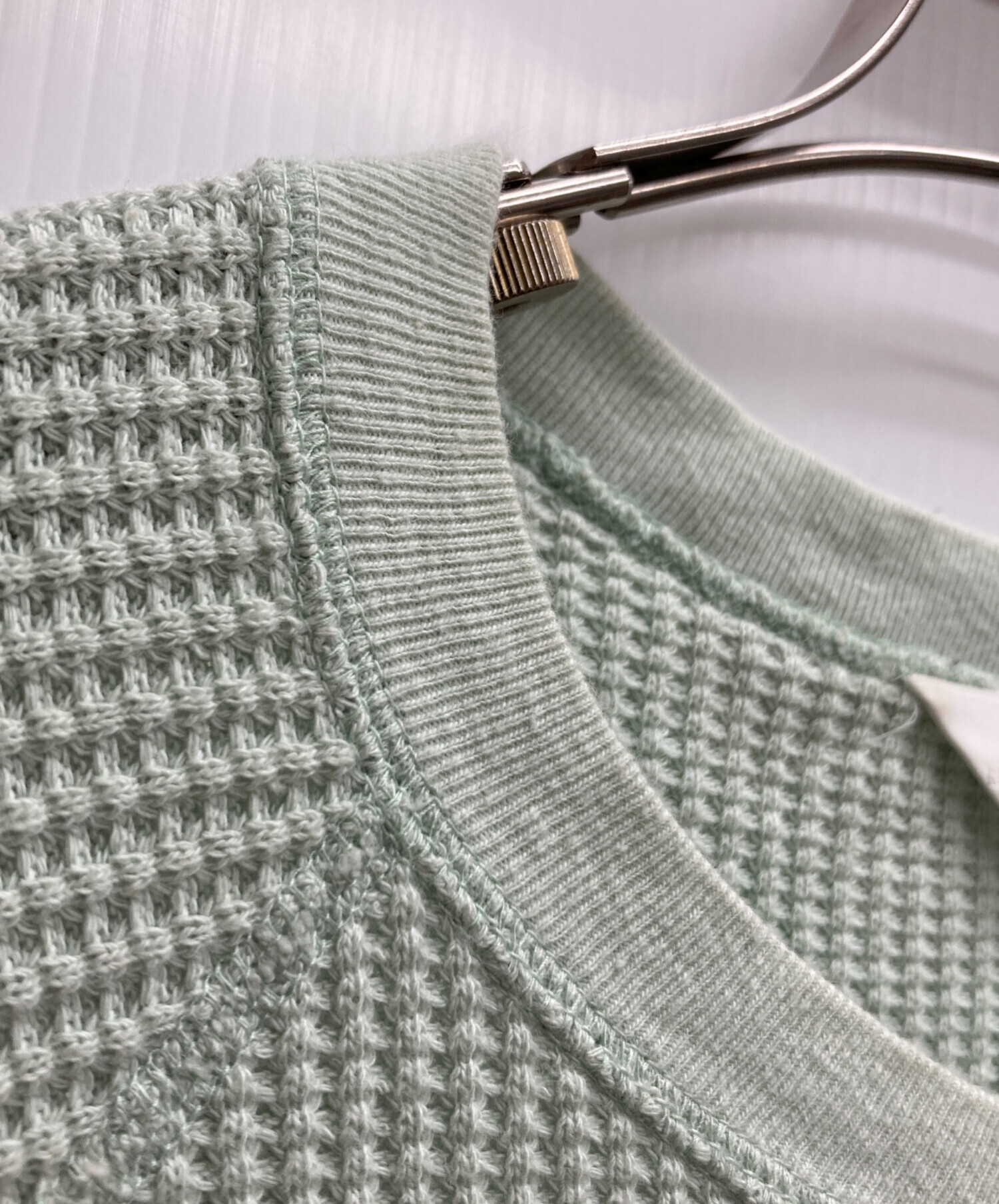 中古・古着通販】UNUSED (アンユーズド) サーマルカットソー グリーン