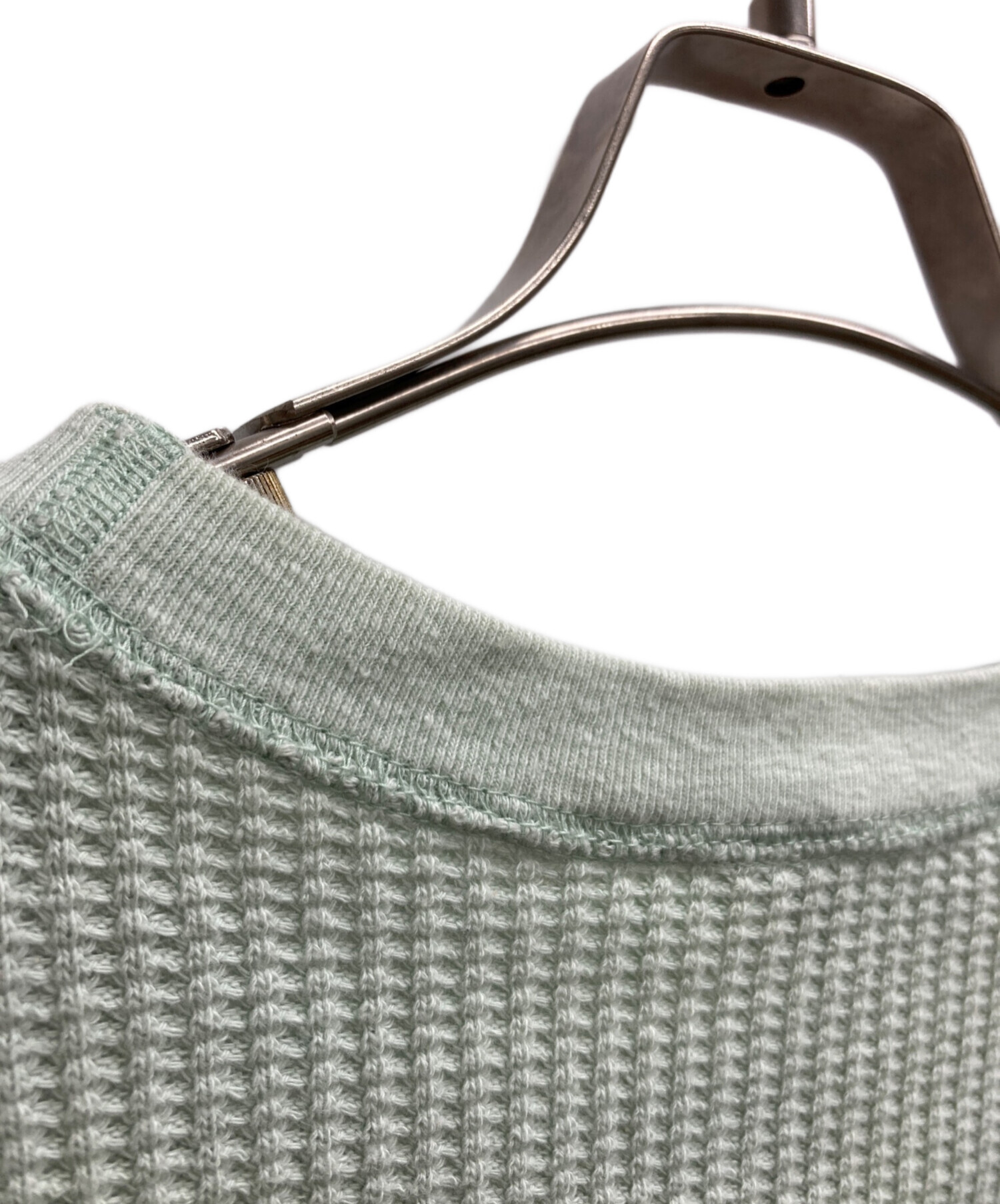 中古・古着通販】UNUSED (アンユーズド) サーマルカットソー グリーン