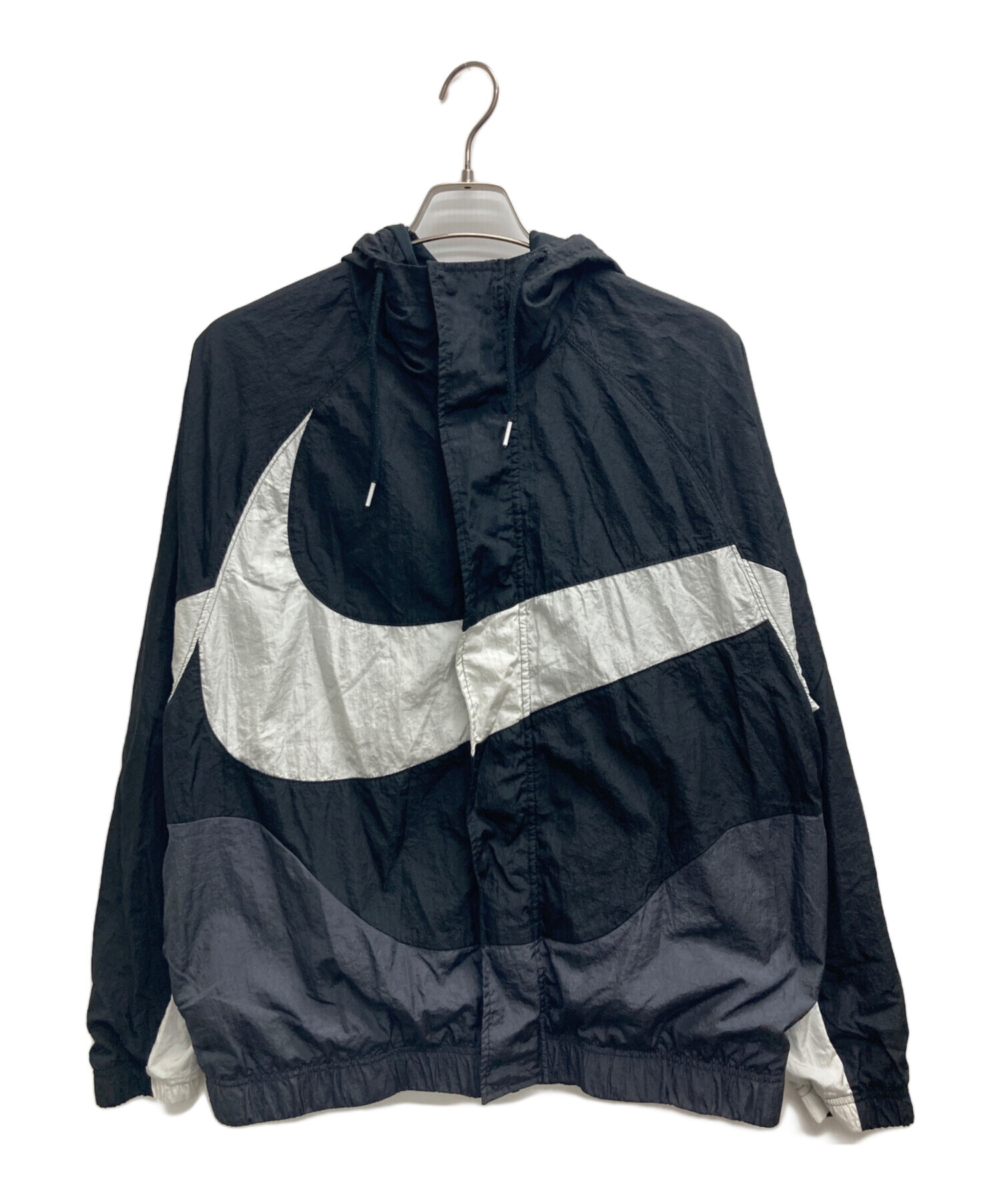 中古・古着通販】NIKE (ナイキ) WOVEN SWOOSH LND JKT ブラック サイズ 