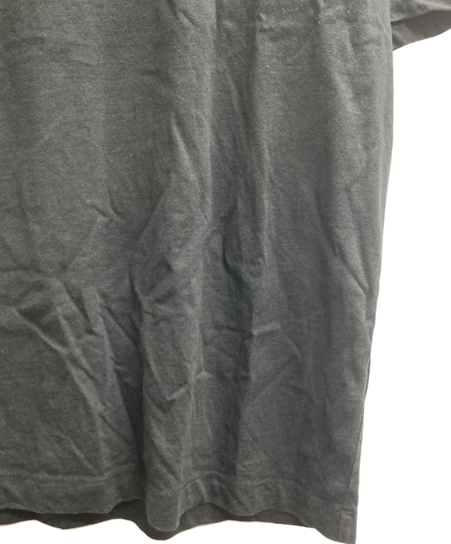 中古・古着通販】theory (セオリー) プリントTシャツ ブラック サイズ 