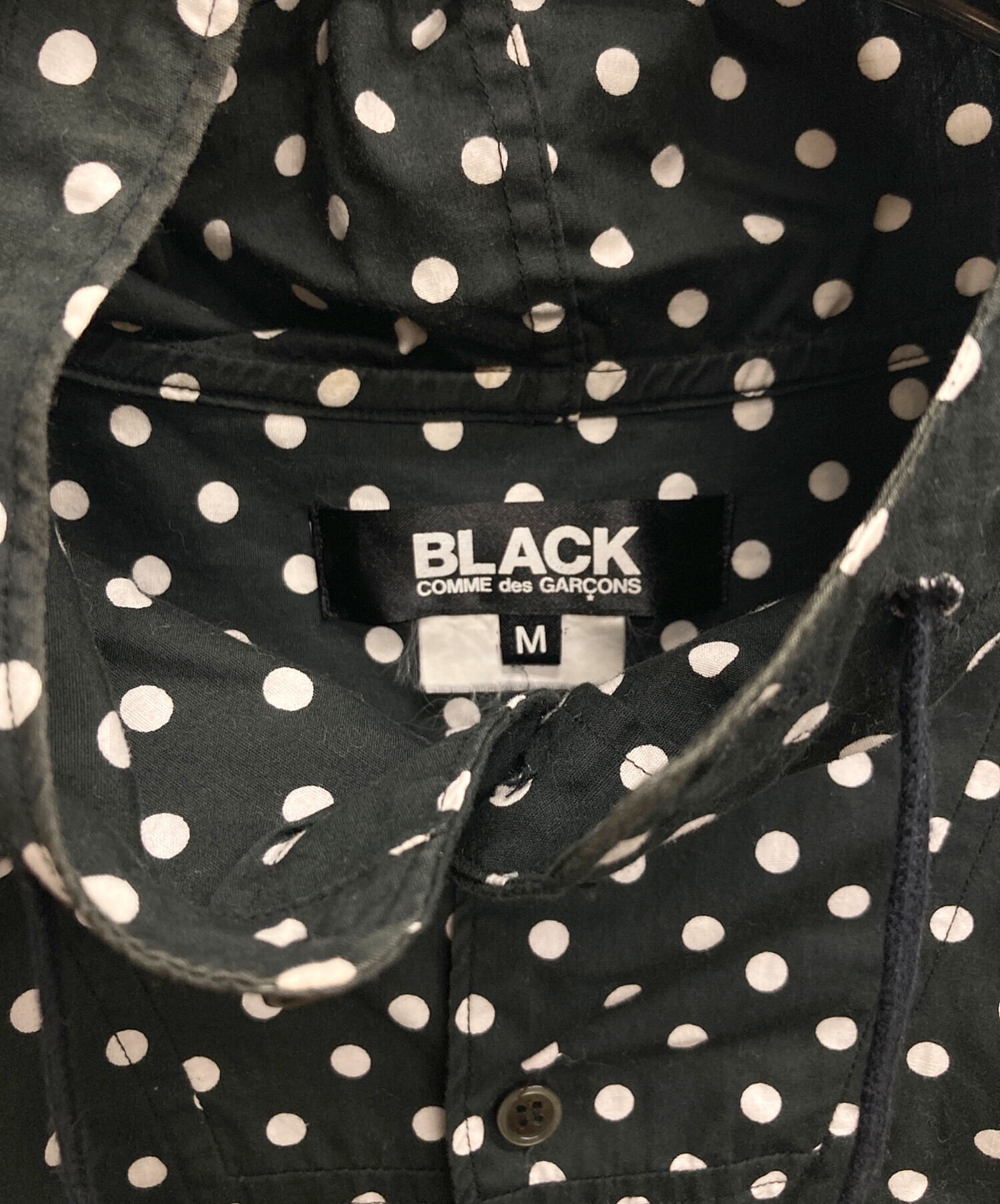 black comme des garcons ドット　フードシャツ 中古・古着通販】BLACK COMME des GARCONS (ブラックコムデギャルソン