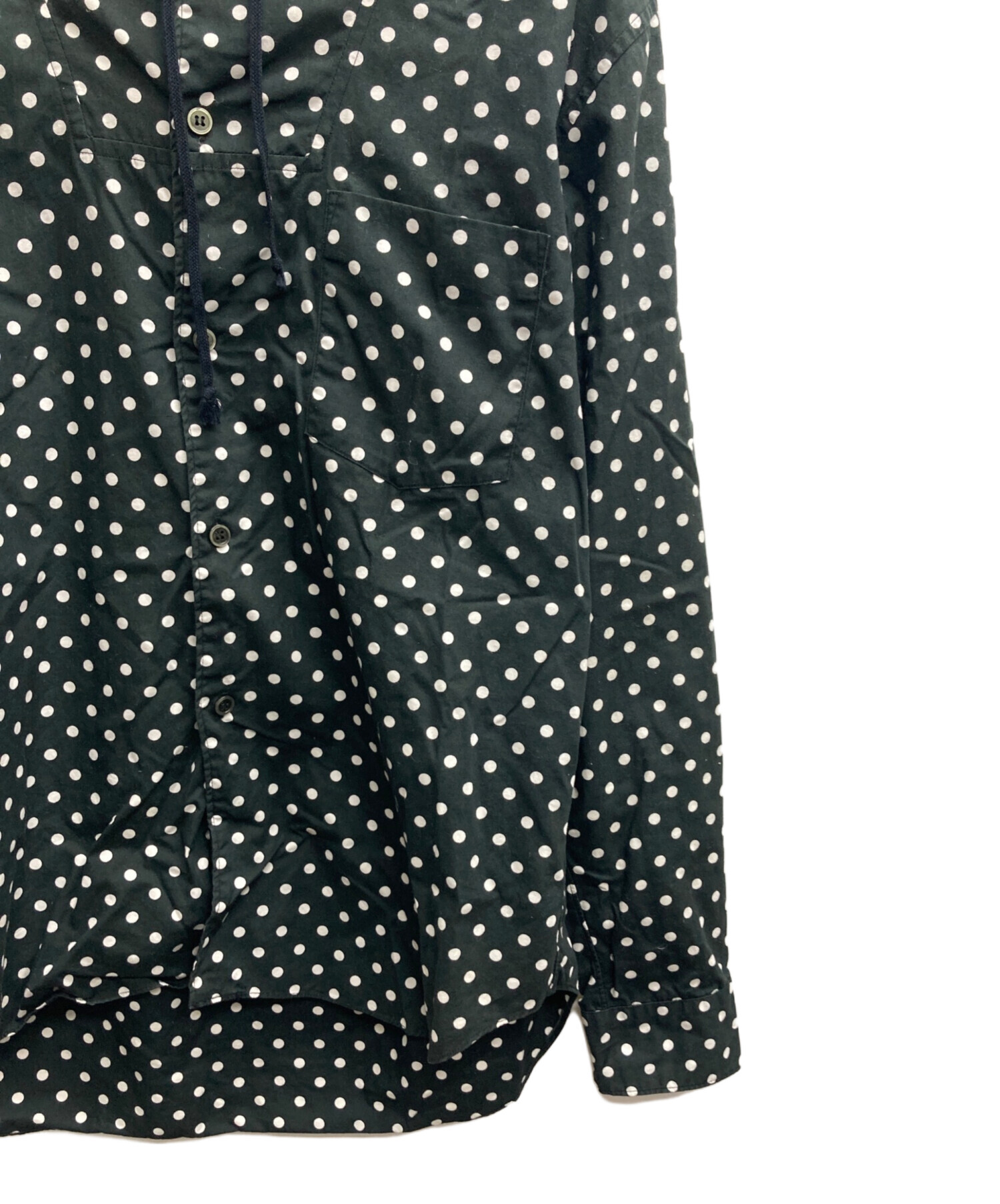 black comme des garcons ドット　フードシャツ 中古・古着通販】BLACK COMME des GARCONS (ブラックコムデギャルソン