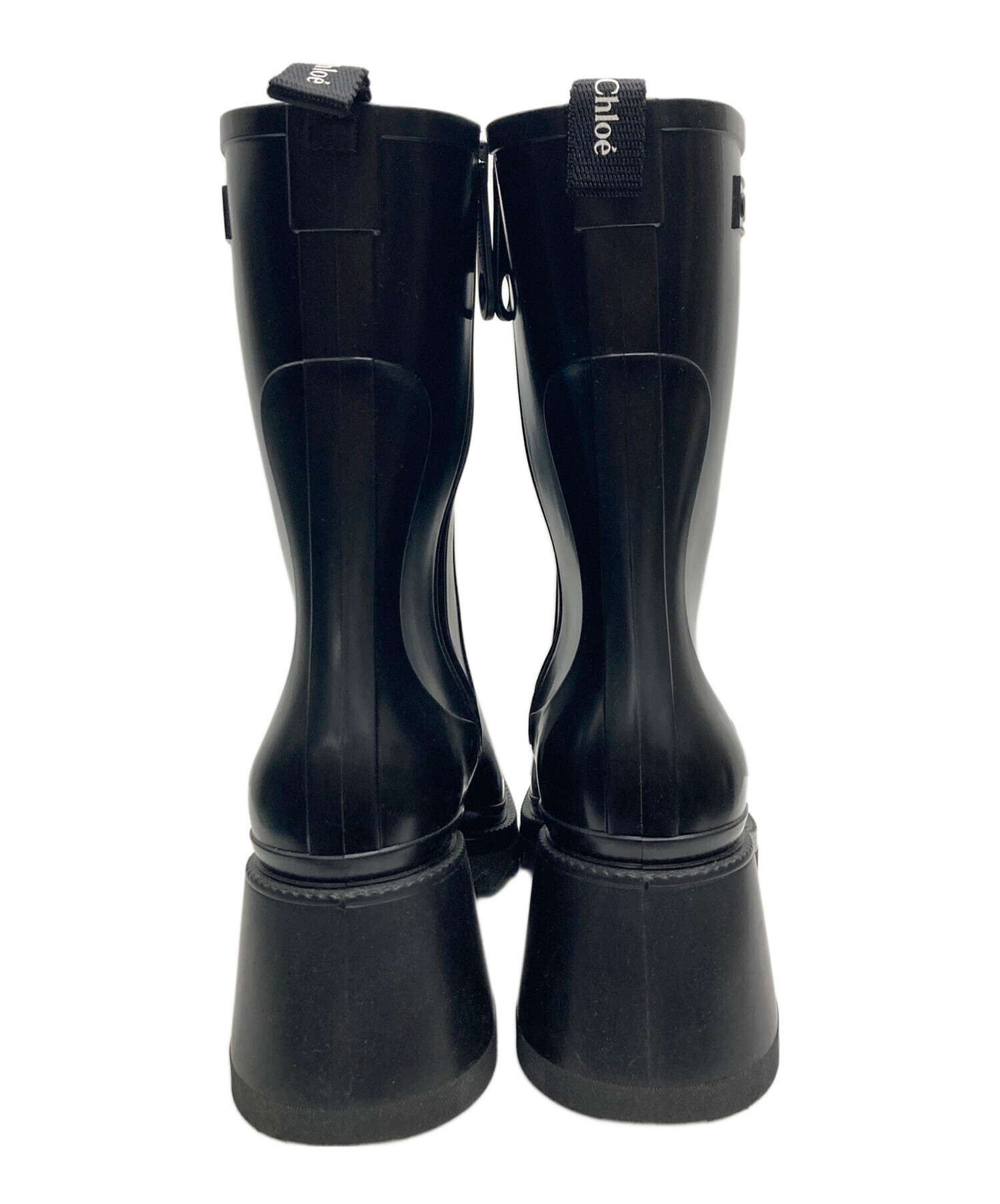 中古・古着通販】Chloe (クロエ) BETTYレインブーツ ブラック サイズ