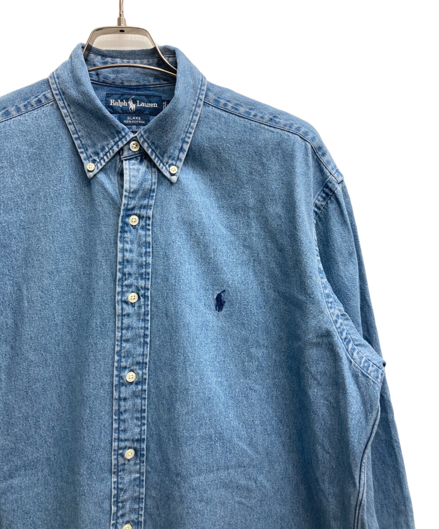 中古・古着通販】RALPH LAUREN (ラルフローレン) デニムボタンダウン