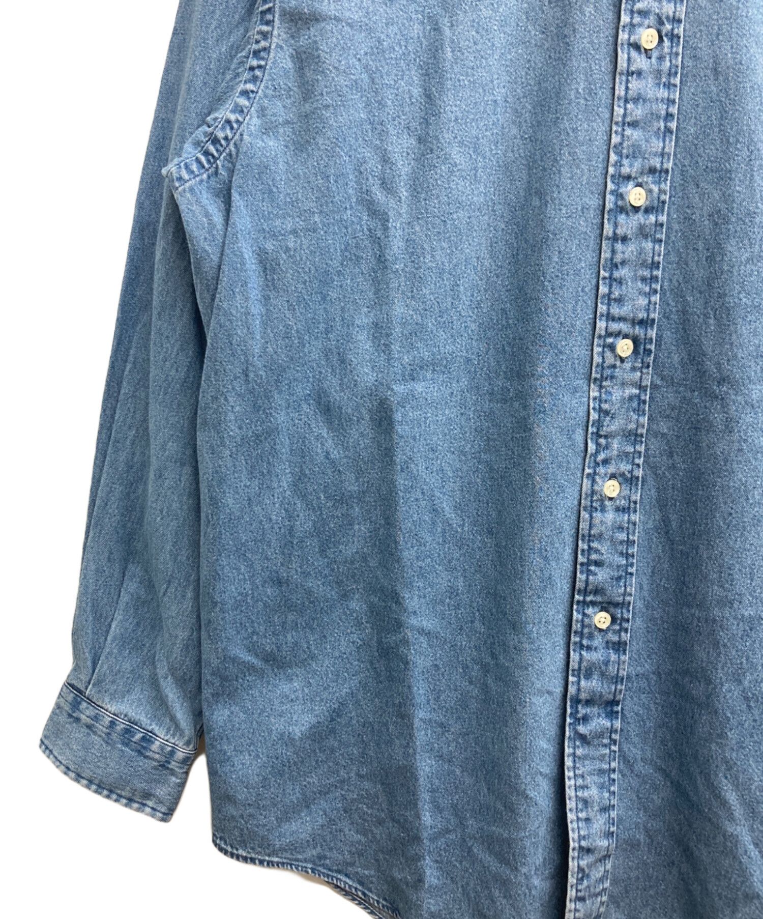 中古・古着通販】RALPH LAUREN (ラルフローレン) デニムボタンダウン