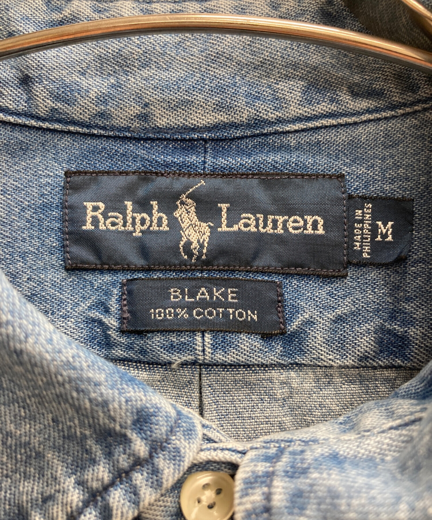 中古・古着通販】RALPH LAUREN (ラルフローレン) デニムボタンダウン