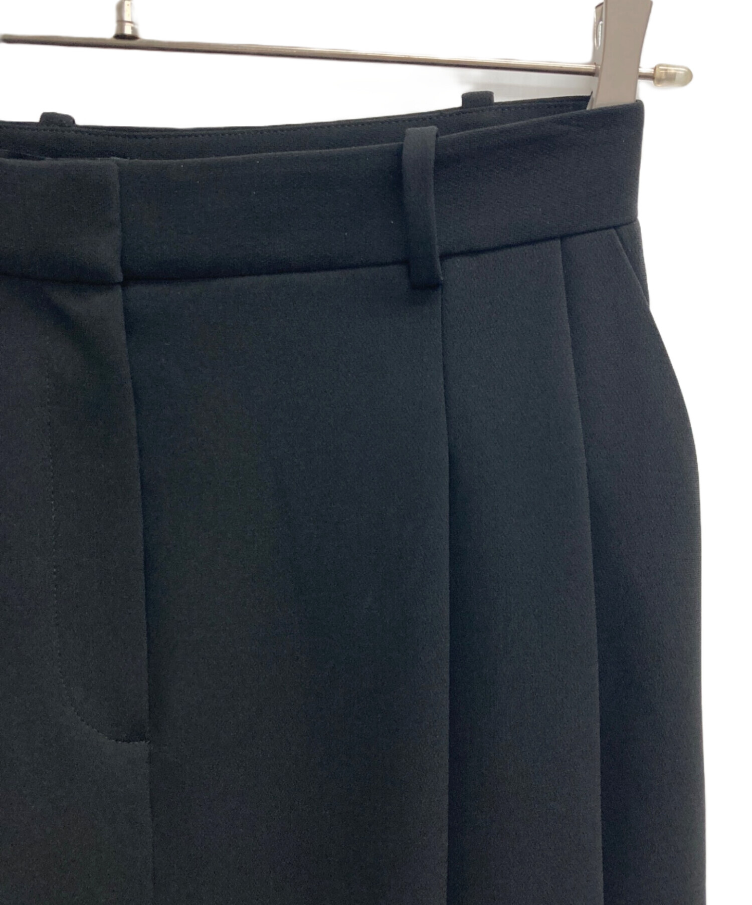 【新品タグ付】定番theory AdmiralCrepeFlaredDress 中古・古着通販】theory (セオリー) Admiral Crepe Double Pleat Skirt