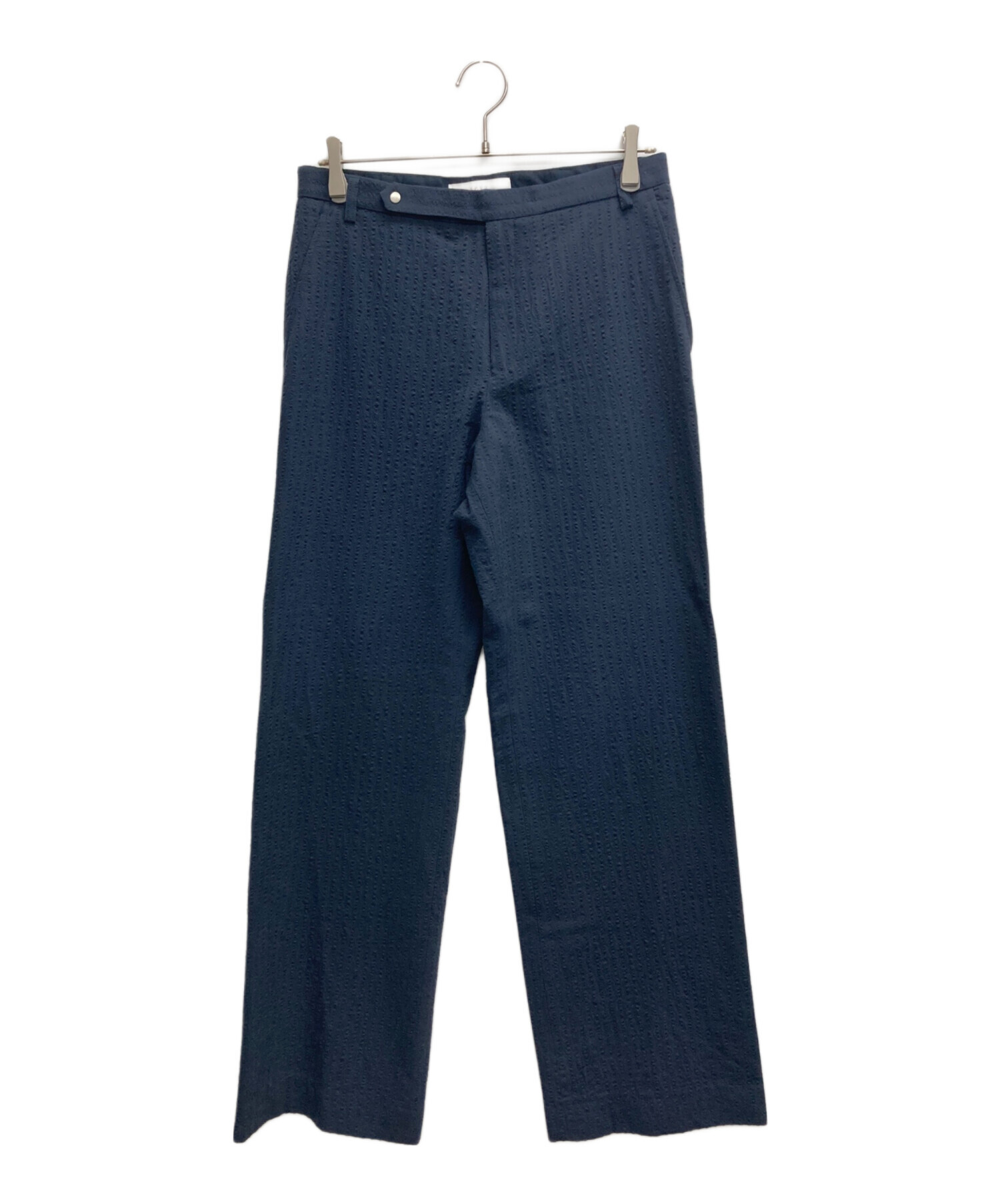 中古・古着通販】seya. (セヤ) シワ加工ウールパンツ ネイビー サイズ