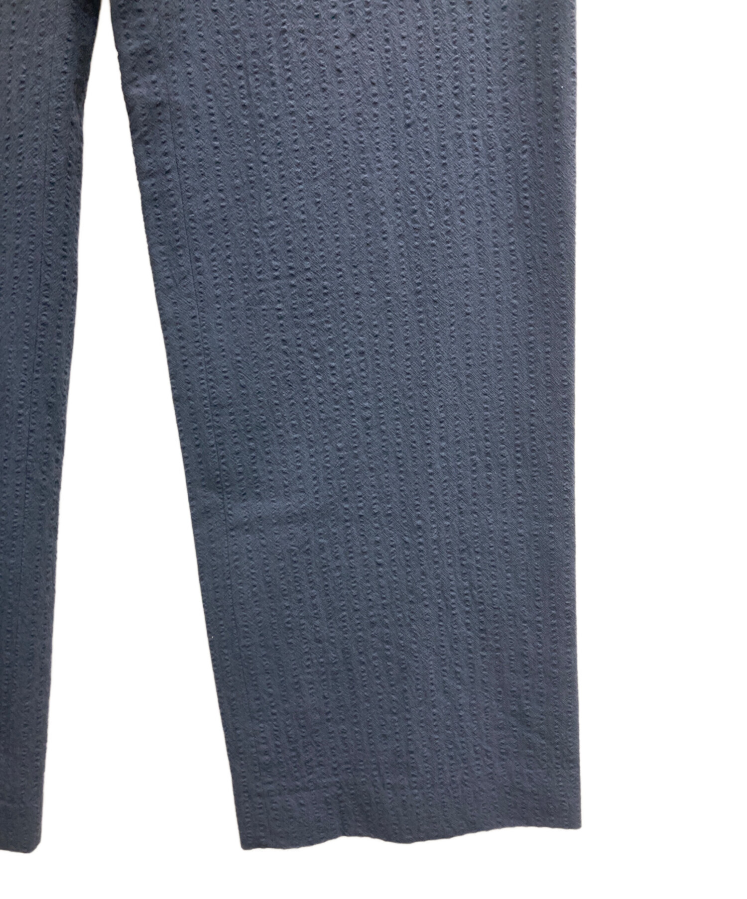 中古・古着通販】seya. (セヤ) シワ加工ウールパンツ ネイビー サイズ 中古・古着通販】seya. (セヤ) シワ加工ウールパンツ ネイビー サイズ
