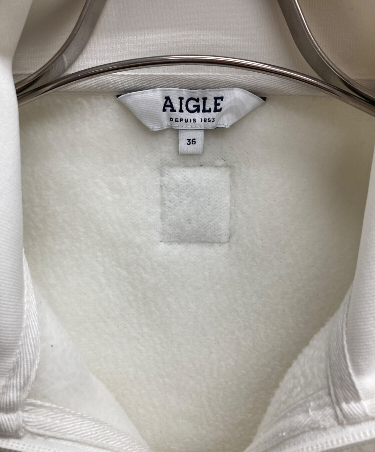 中古・古着通販】AIGLE (エーグル) フリースベスト アイボリー サイズ 