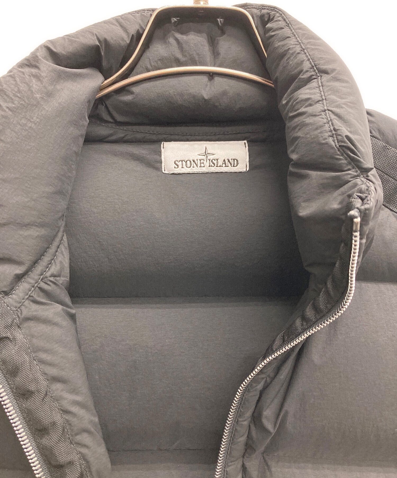 ＳＴＯＮＥ ＩＳＬＡＮＤ キルティング ダウンベスト フーディー グレー ＸＸＬ STONE ISLAND キルティング ダウンベスト フーディー