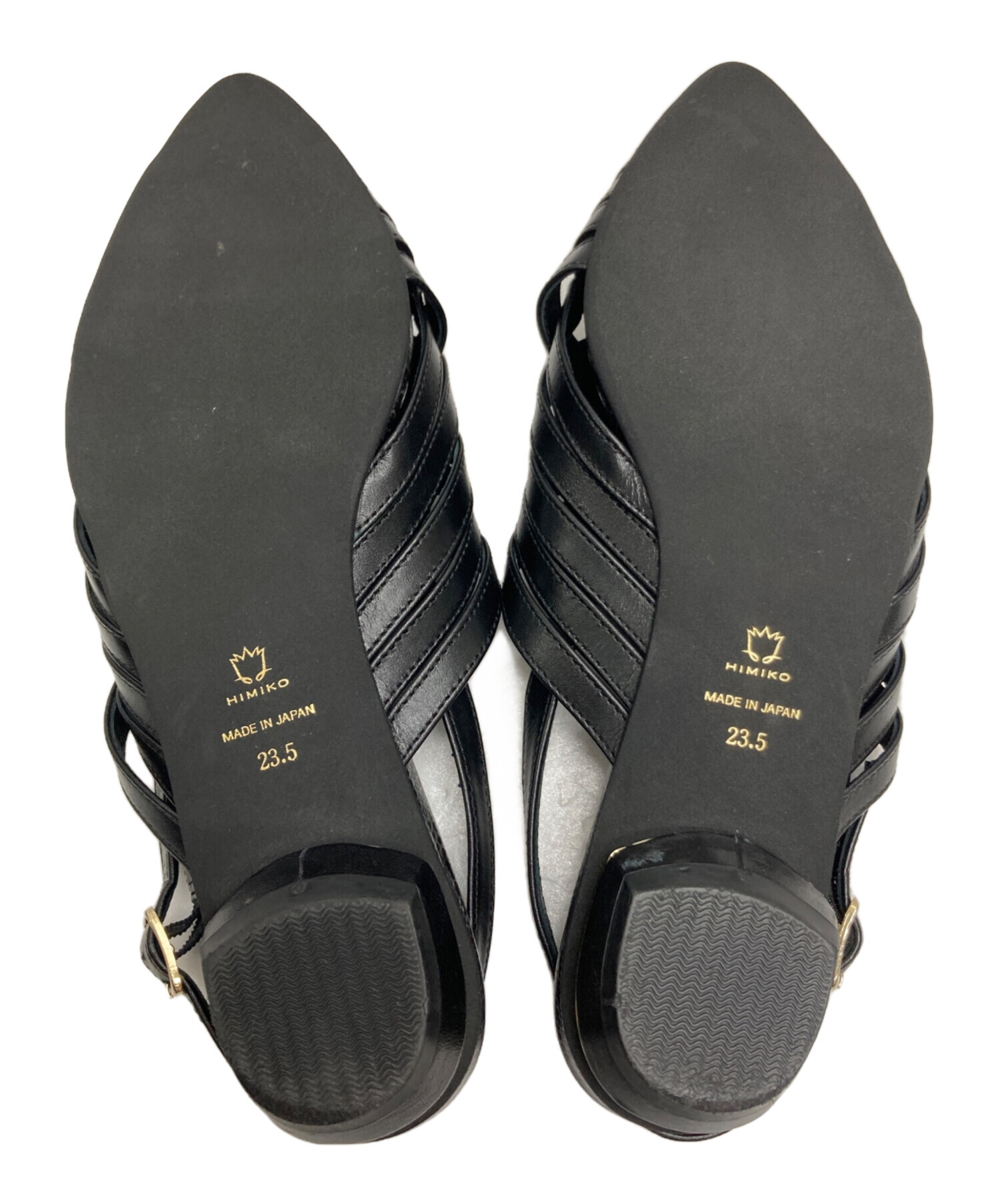 中古・古着通販】卑弥呼 (ヒミコ) スリングバックサンダル ブラック