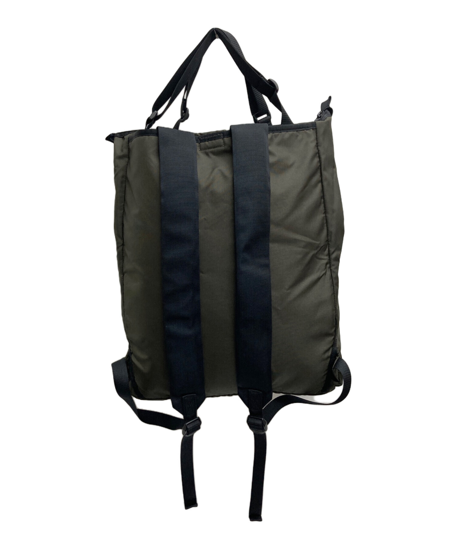 中古・古着通販】PORTER (ポーター) FLAT 2WAY RUCKSACK カーキ 