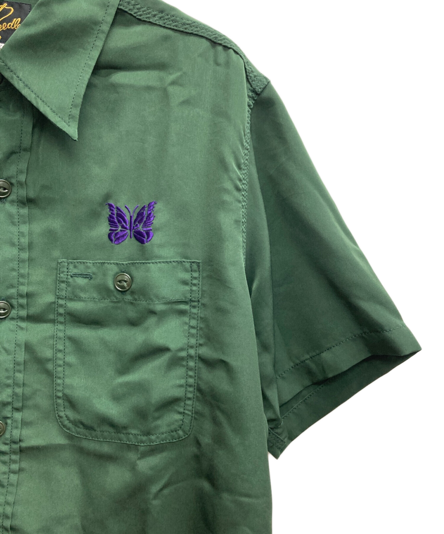 中古・古着通販】Needles (ニードルズ) S/S Work Shirt - Poly Cloth