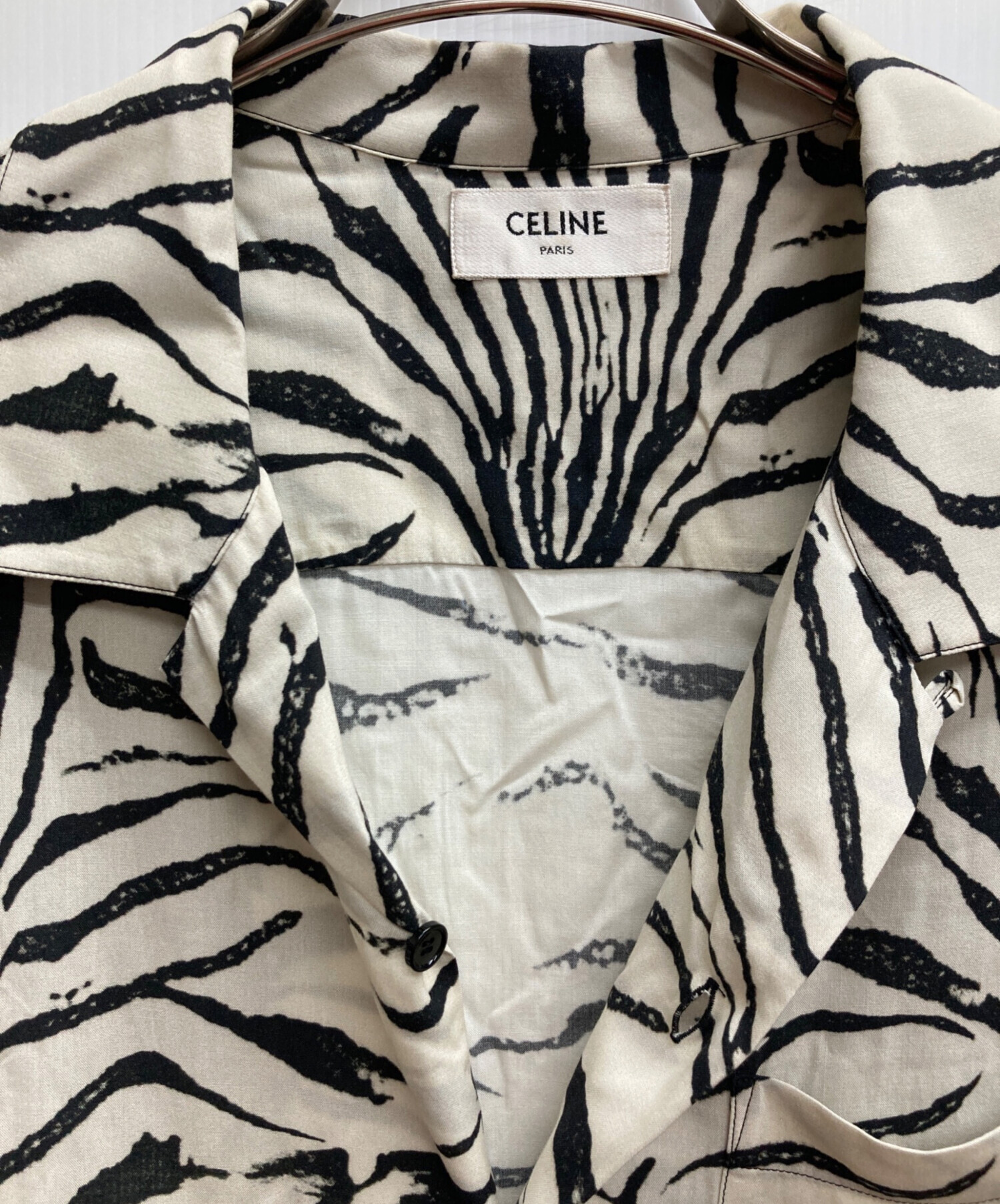 セリーヌ CELINE 衣料品 トップス レーヨン レディース ブラック系 / ホワイト系 【中古】 楽天市場】セリーヌ CELINE 衣料品 トップス レーヨン レディース