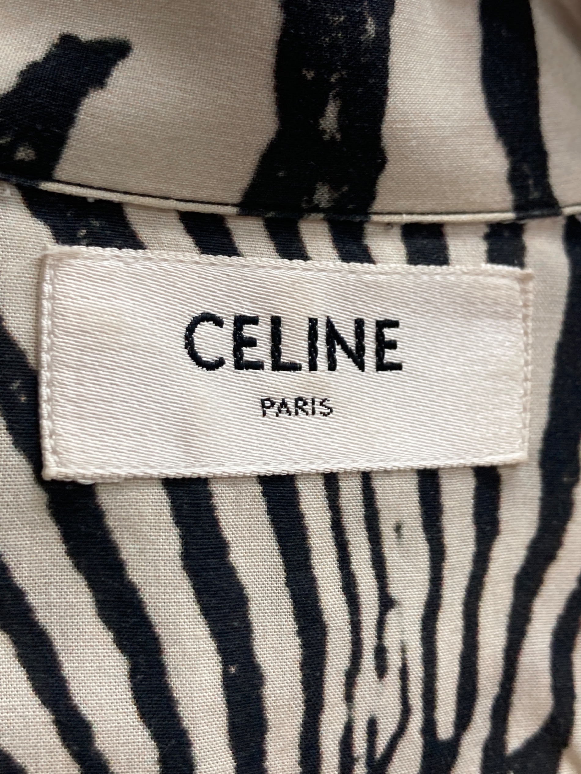 中古・古着通販】CELINE (セリーヌ) レーヨンオープンカラーシャツ