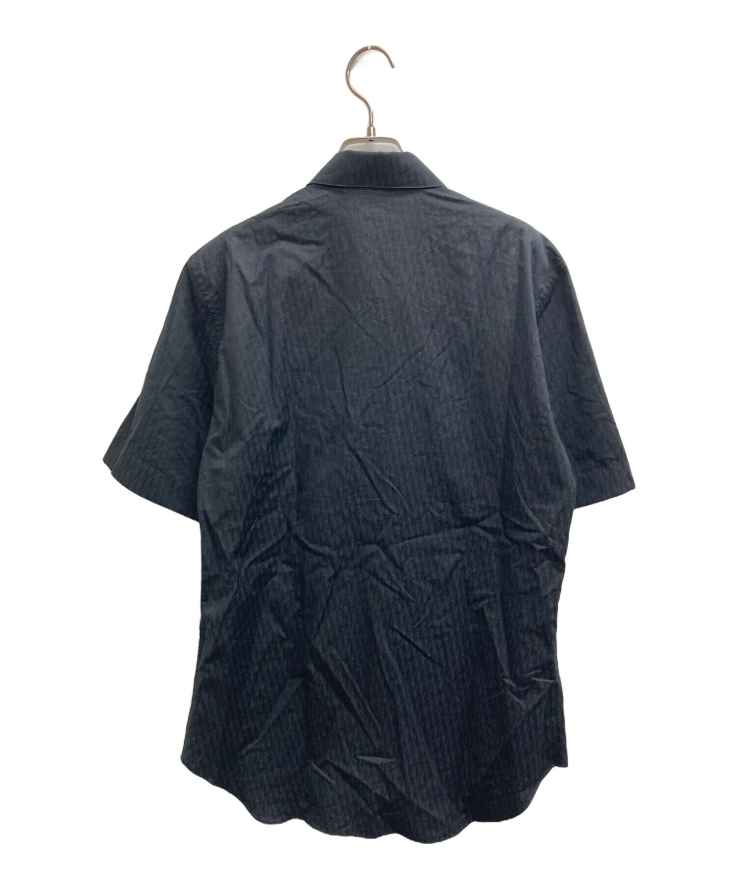 中古・古着通販】DIOR (ディオール) オブリーク総柄比翼ボタン半袖