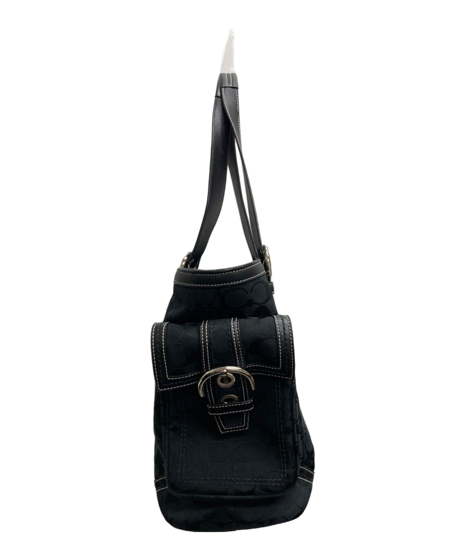 中古・古着通販】COACH (コーチ) シグネチャーキャンバストートバッグ