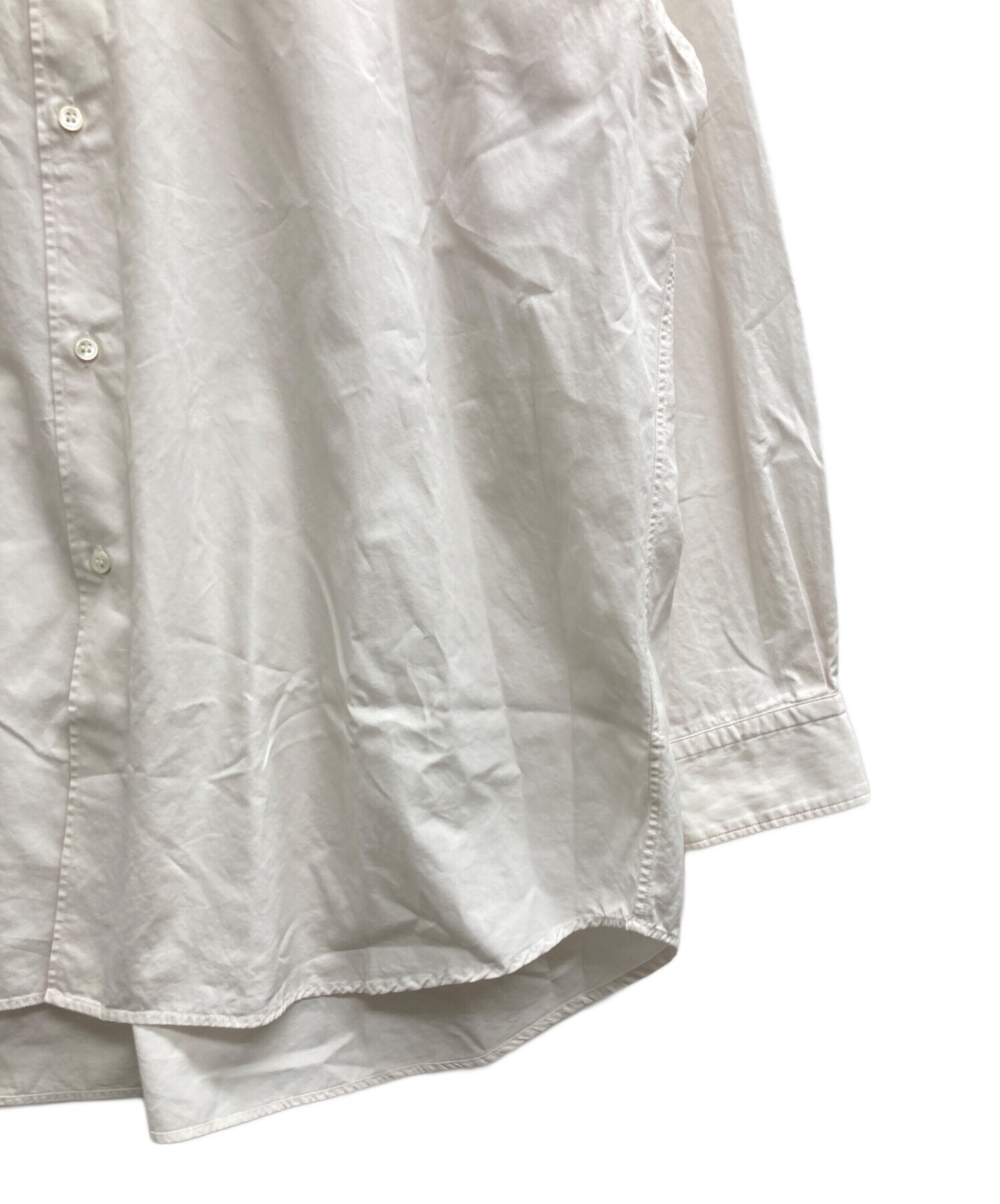 中古・古着通販】holk (ホーク) バンドカラーシャツ ホワイト サイズ:1