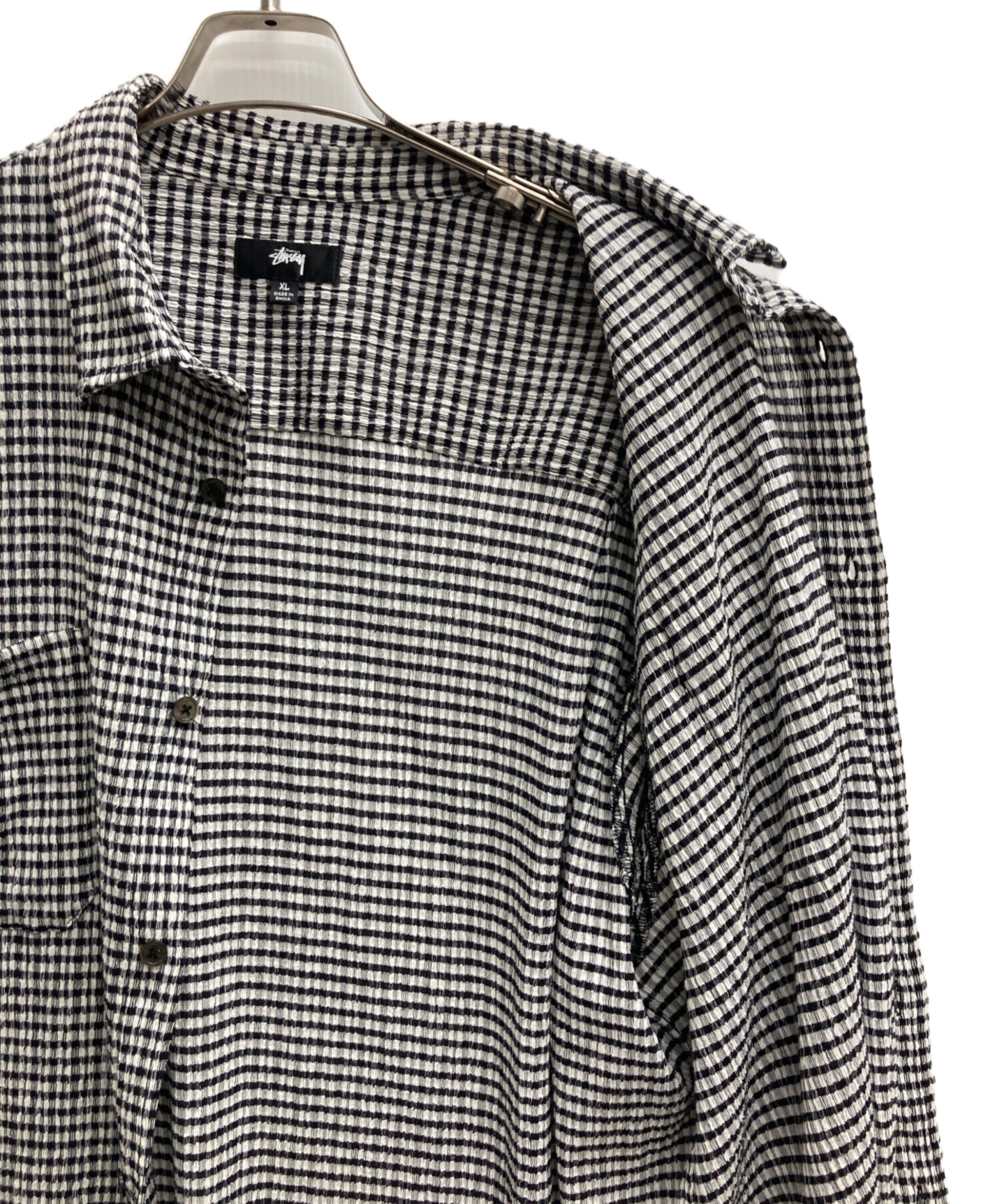 トップス STUSSY CRINKLED CHECK SS SHIRT STUSSY】25ss CRINKLED CHECK SS SHIRT (STUSSY/シャツ) 119322542