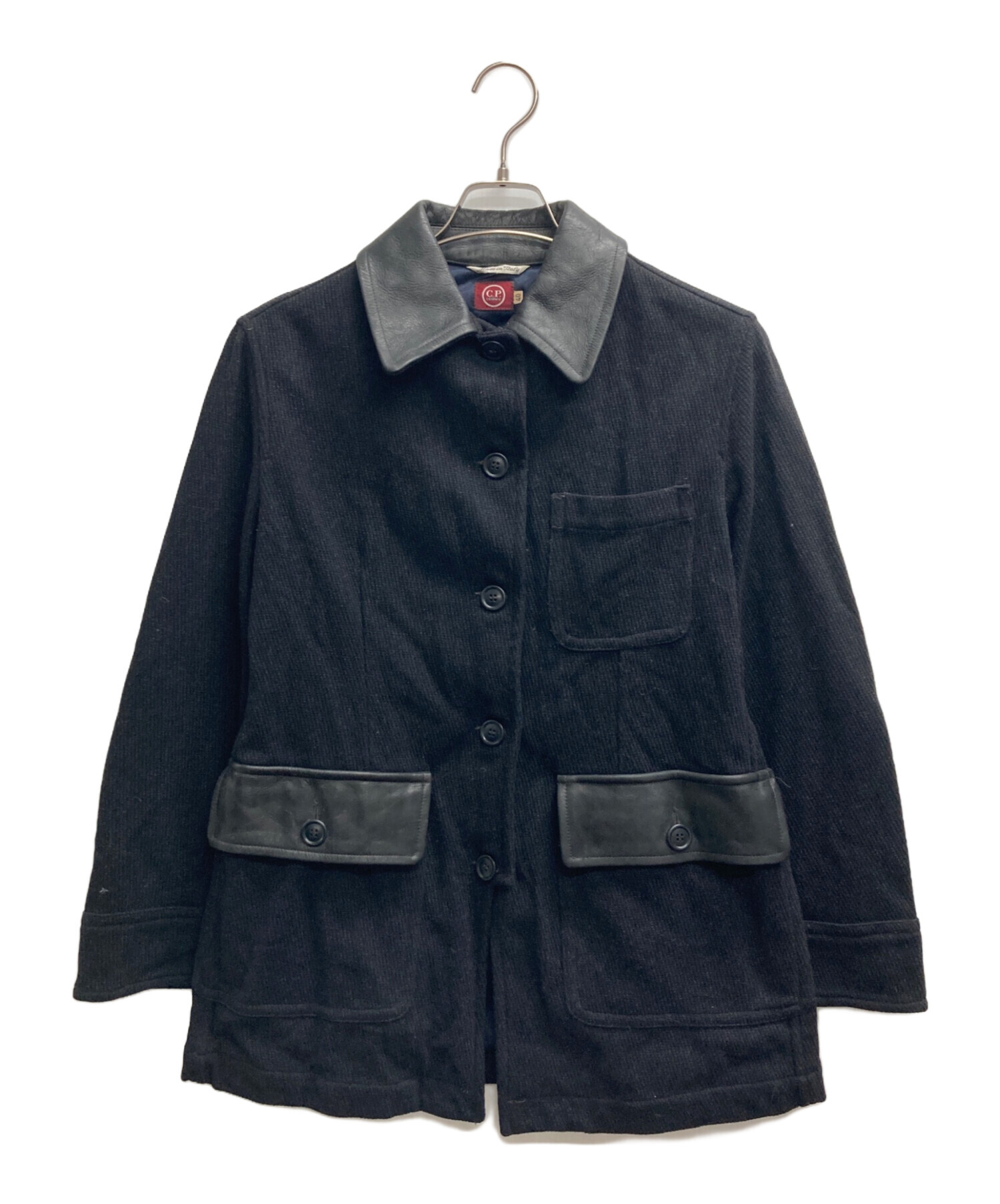 90's C.P. company テーラードジャケット　46 中古・古着通販】C.P COMPANY (シーピーカンパニー) 90sレザー切替