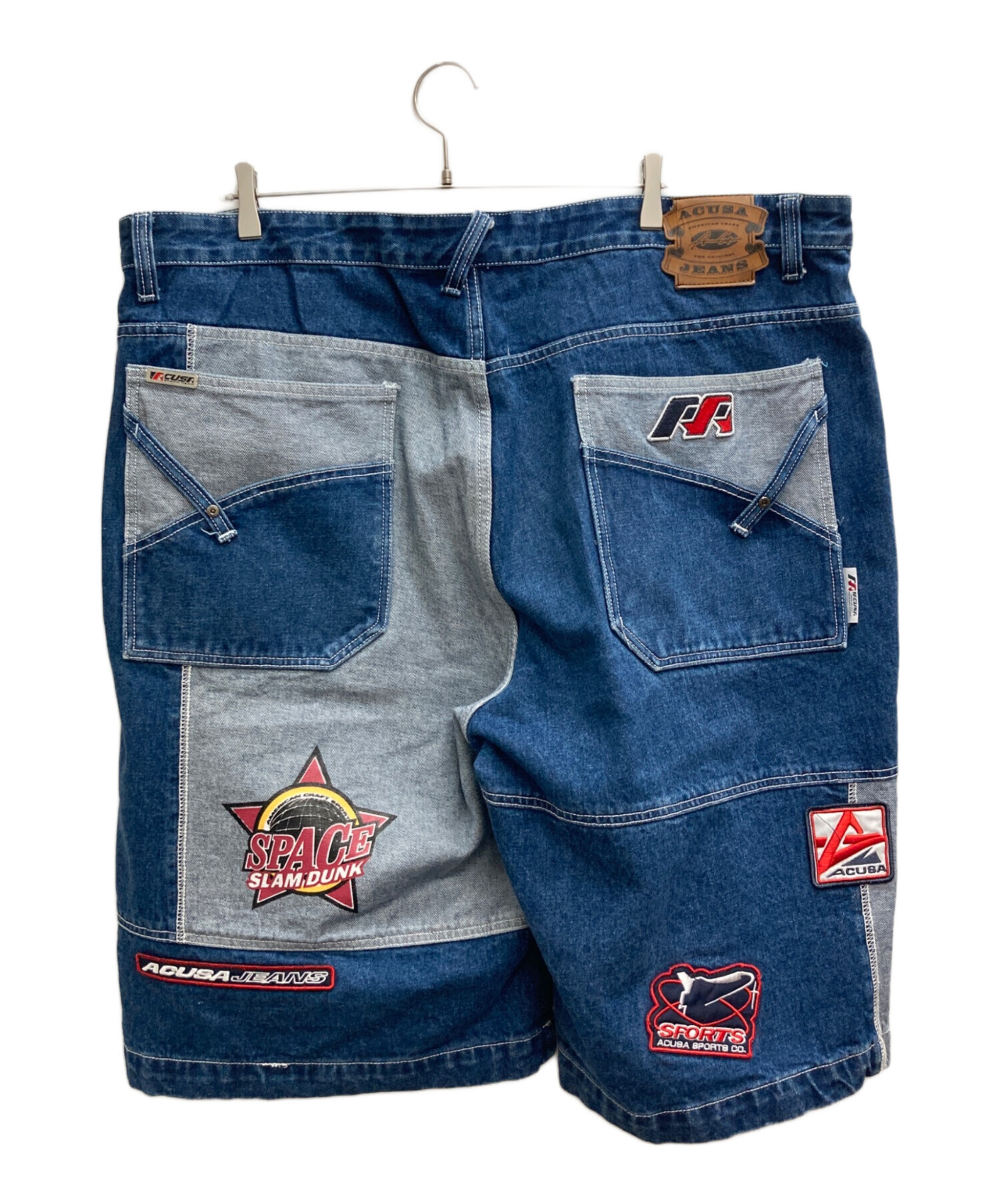 ACUSA ダメージ加工ブルーデニムパンツ 中古・古着通販】ACUSA URBAN WEAR (アクサアーバンウェア) ハーフ