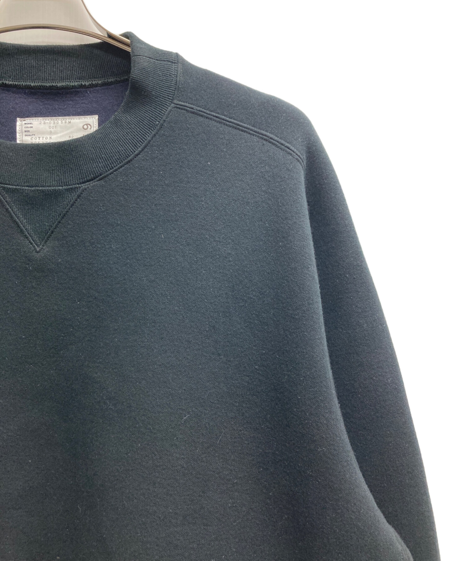 中古・古着通販】sacai (サカイ) Nylon Twill Sponge Sweat Crew Sweat 