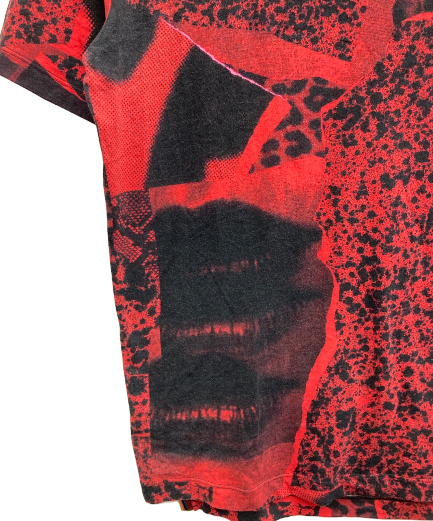 中古・古着通販】Paul Smith (ポールスミス) 総柄Tシャツ レッド 