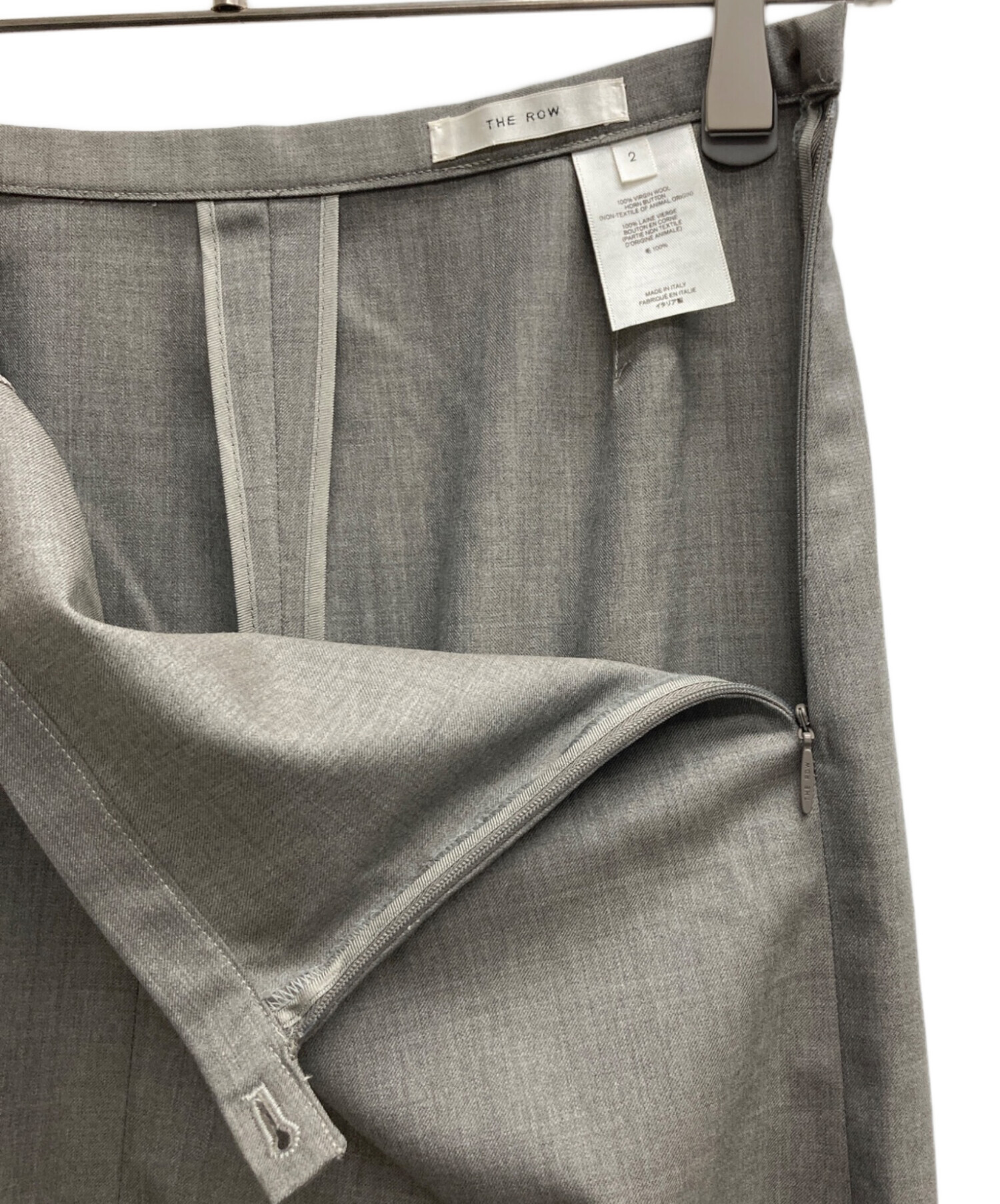 中古・古着通販】THE ROW (ザ ロウ) ウールスカート グレー サイズ:2