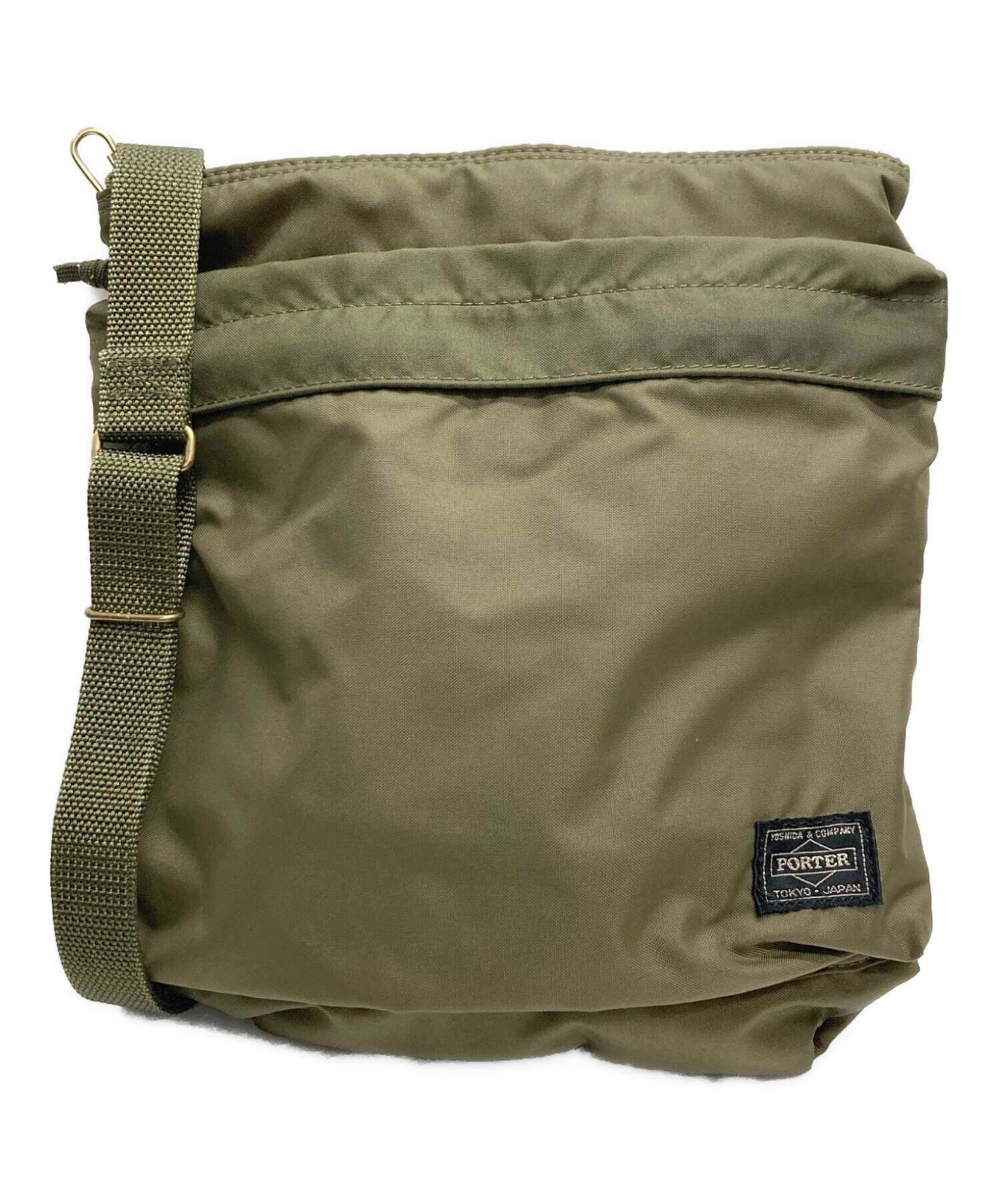 中古・古着通販】PORTER (ポーター) フォースショルダーバッグ カーキ 