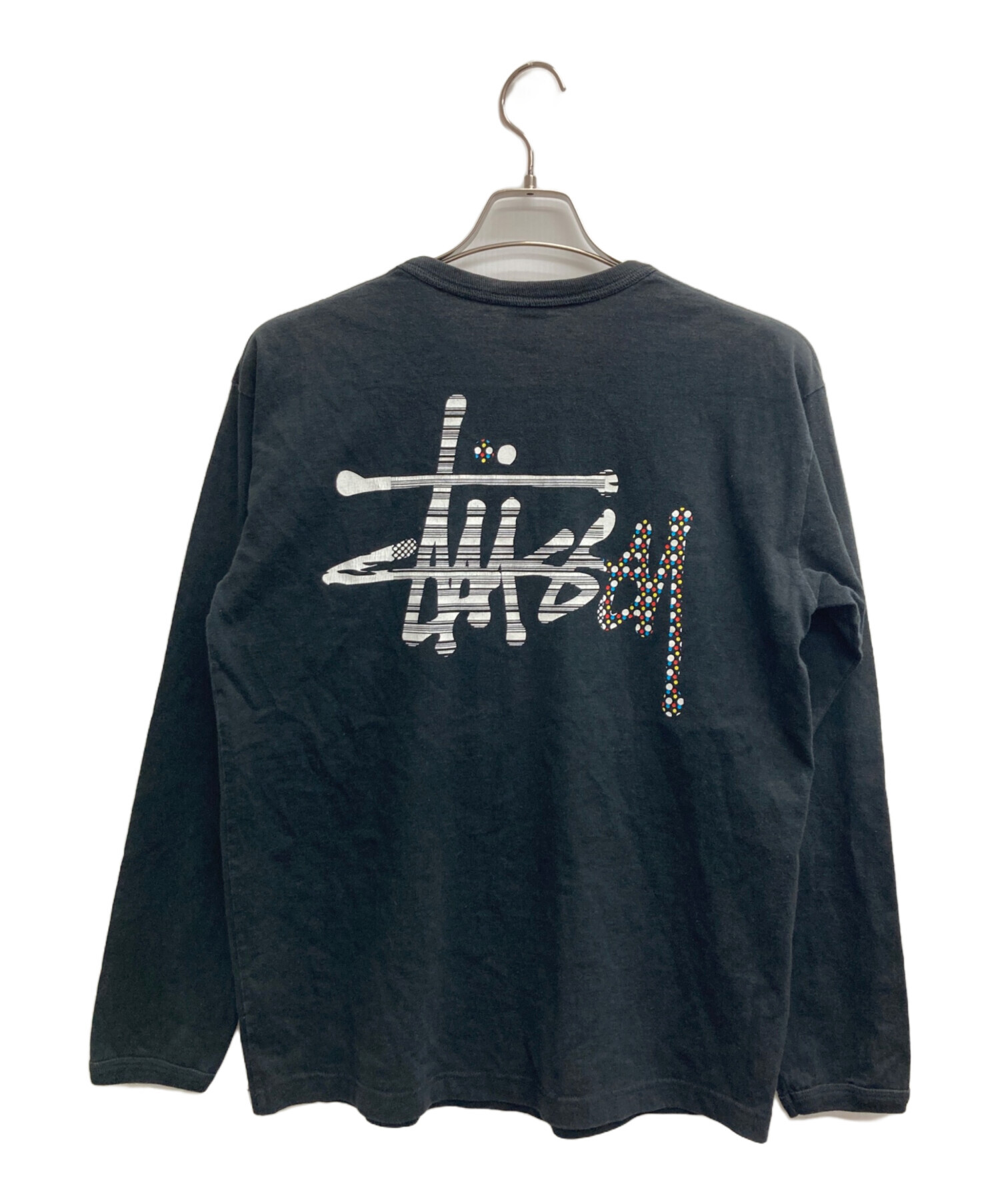中古・古着通販】stussy (ステューシー) 長袖Tシャツ ブラック サイズ 