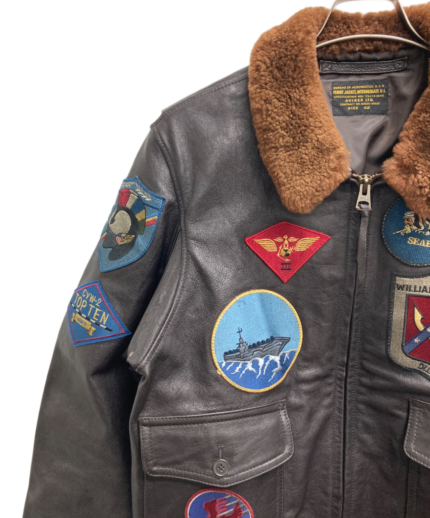 中古・古着通販】AVIREX (アヴィレックス) GOAT G-1 TOP GUNレザー
