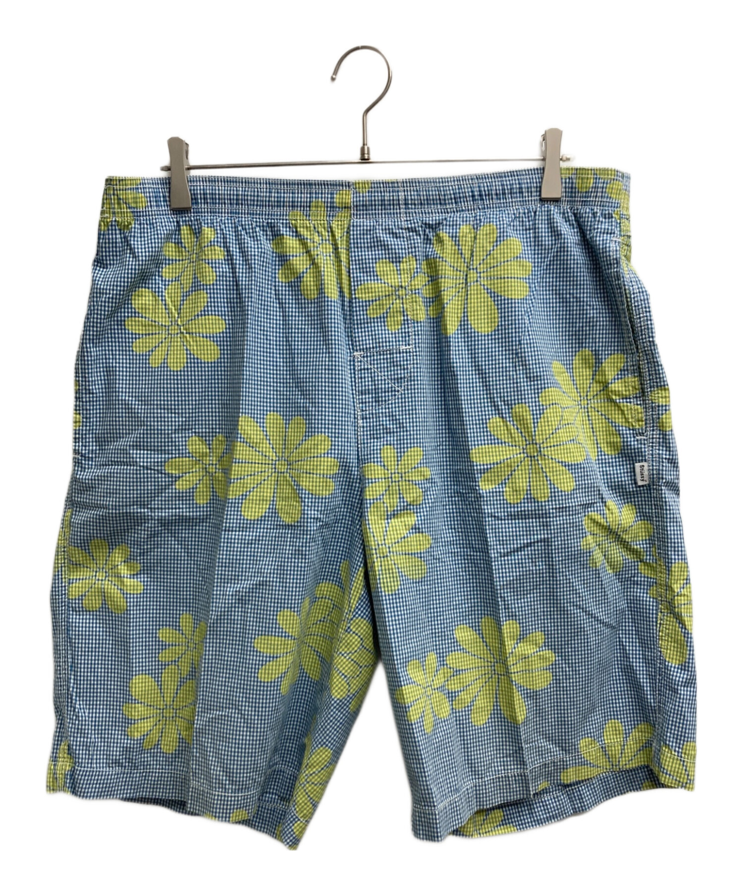 USA製 希少 OLD STUSSY フラワーパターン パンツ 花柄 30 中古・古着通販】stussy (ステューシー) 花柄ハーフパンツ ブルー