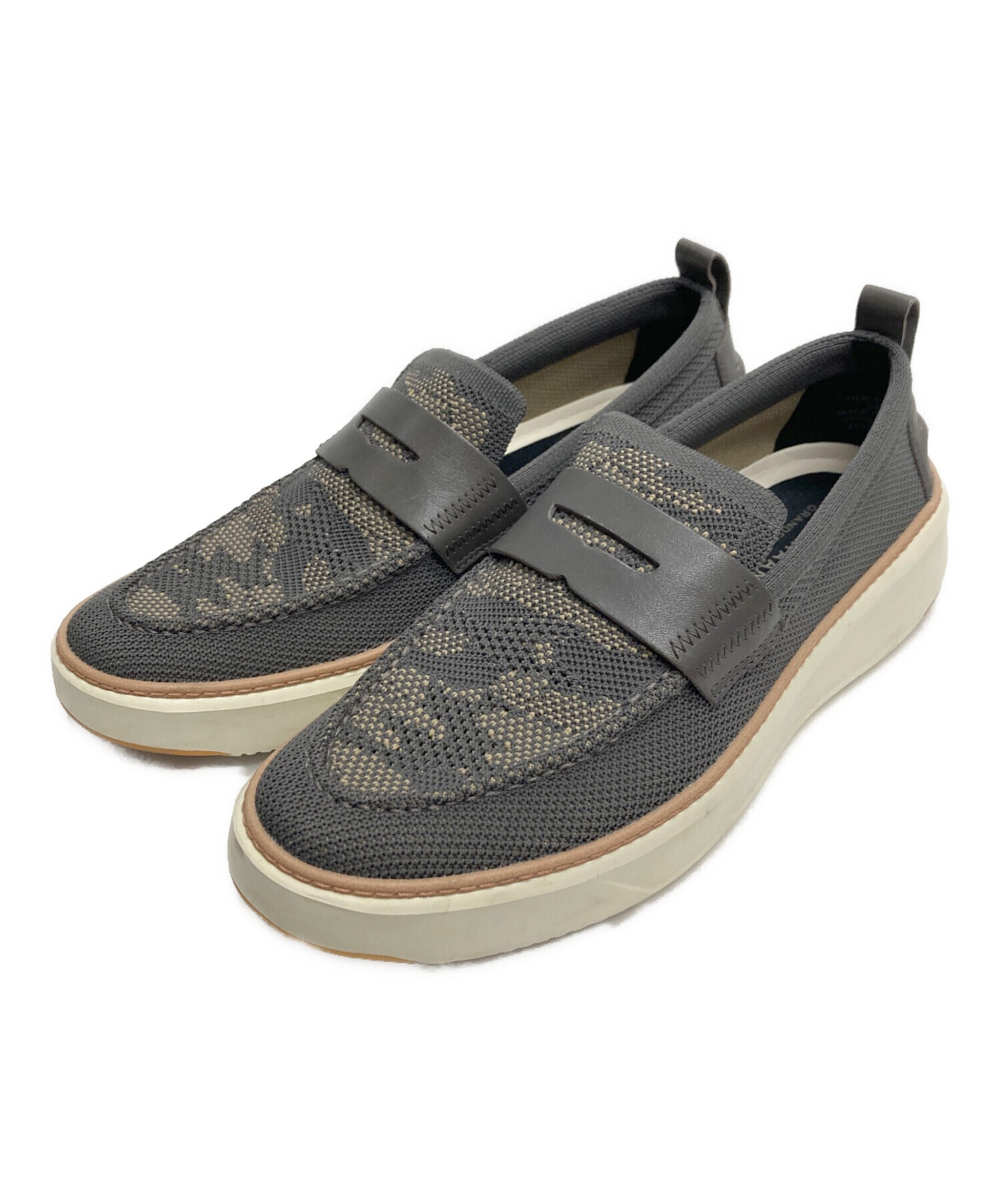 正規新品 27cm/COLE HAAN コールハーン グレーカモ 中古・古着通販】COLE HAAN (コールハーン) スリッポン グレー サイズ