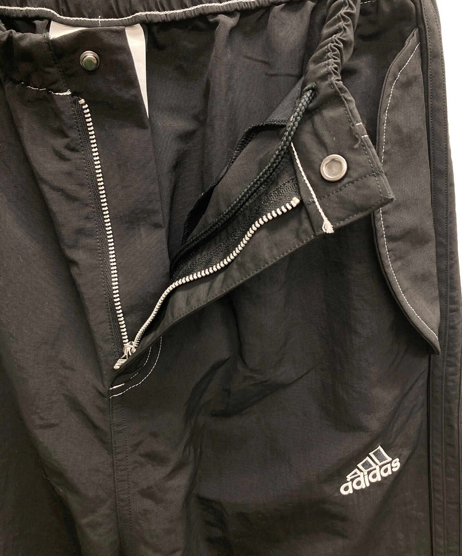 中古・古着通販】adidas (アディダス) パラシュートパンツ ブラック