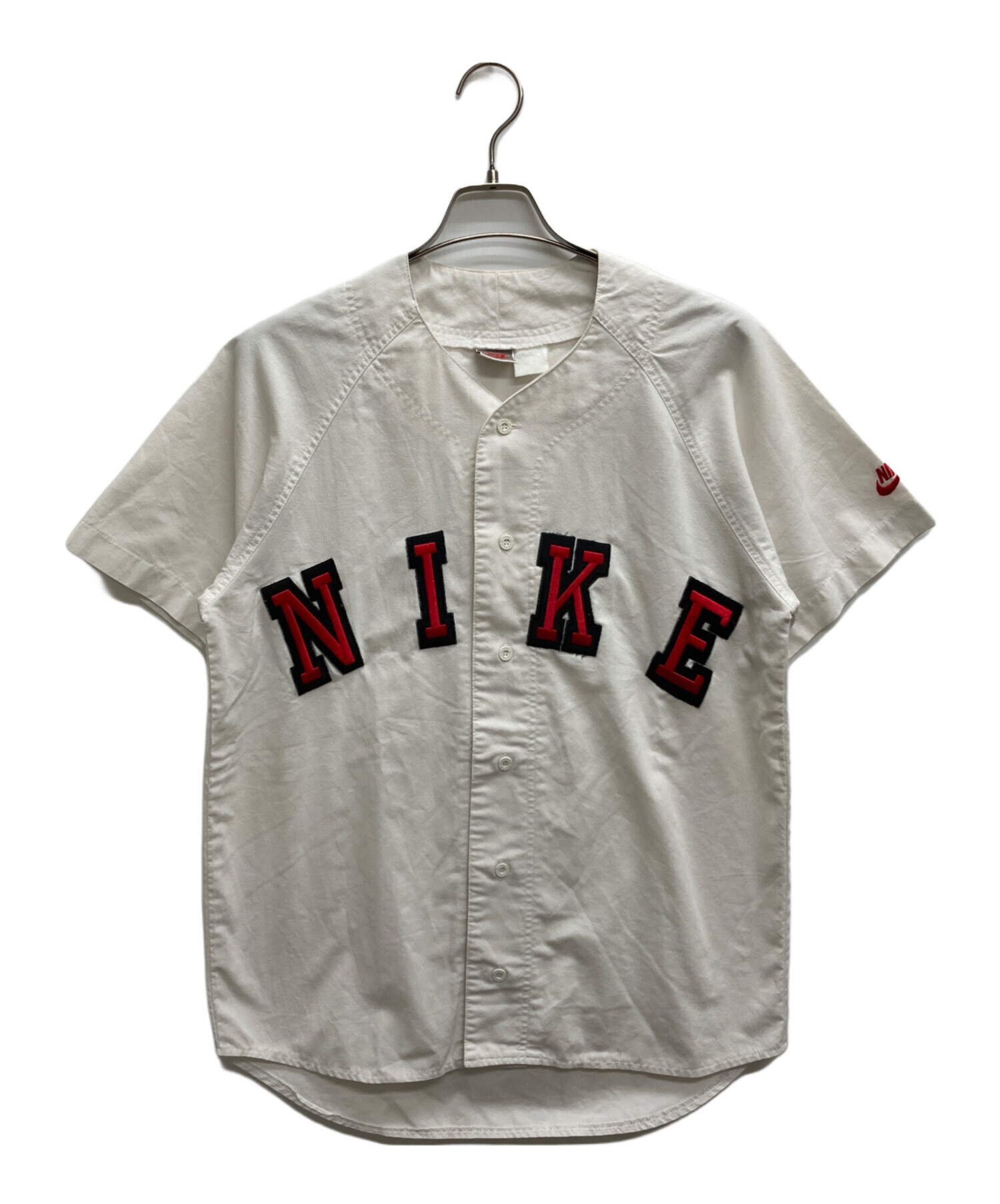 中古・古着通販】NIKE (ナイキ) ベースボールシャツ ホワイト サイズ:S