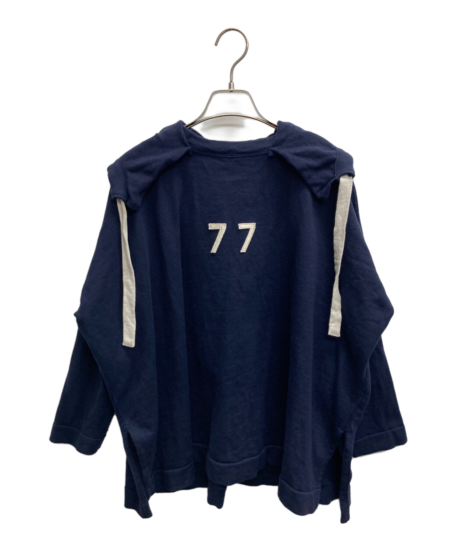 45r フォーティーファイブアール　コットン　プルオーバー　ネイビー 45R フォーティファイブ アール ﾈｲﾋﾞｰ ｺｯﾄﾝ100 ﾛﾝｸﾞ ﾌﾟﾙｵｰﾊﾞｰ O - メルカリ