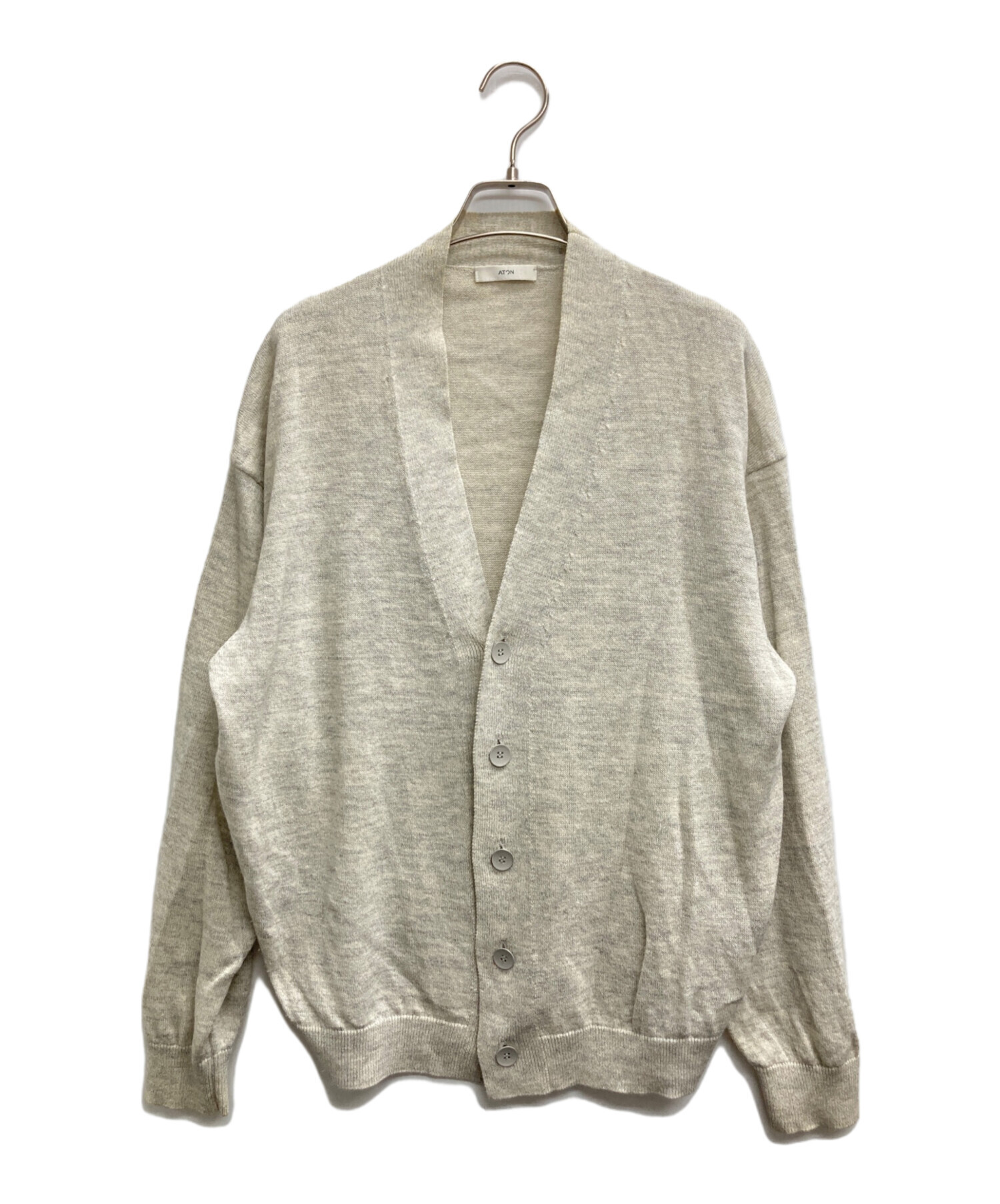 中古・古着通販】ATON (エイトン) WOOL WASHI OVERSIZED CARDIGAN 