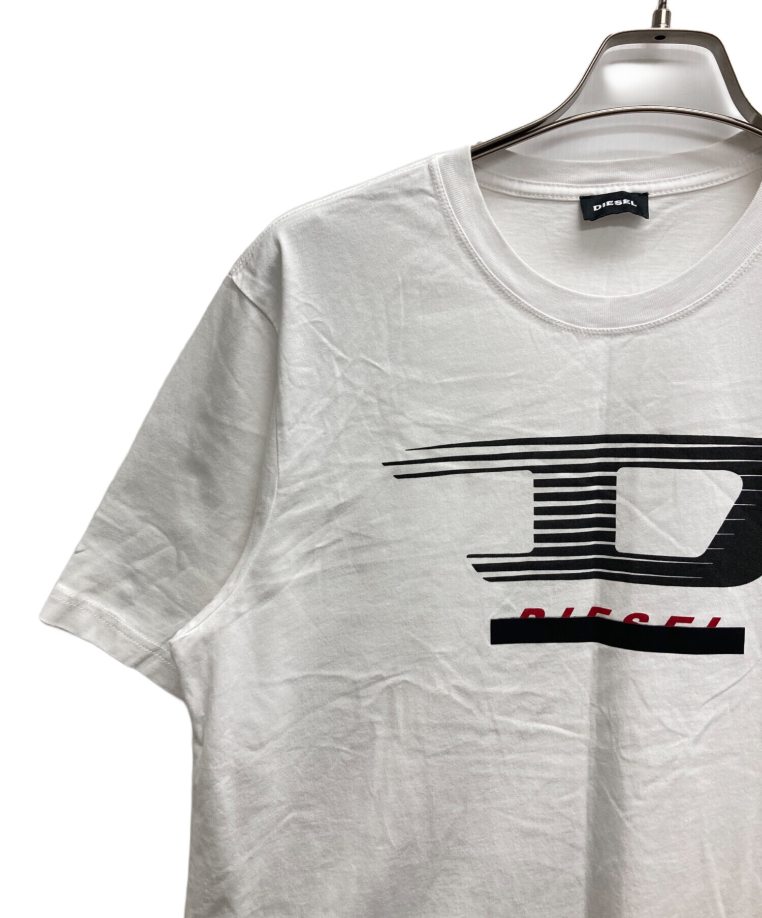 中古・古着通販】DIESEL (ディーゼル) プリントTシャツ ホワイト 