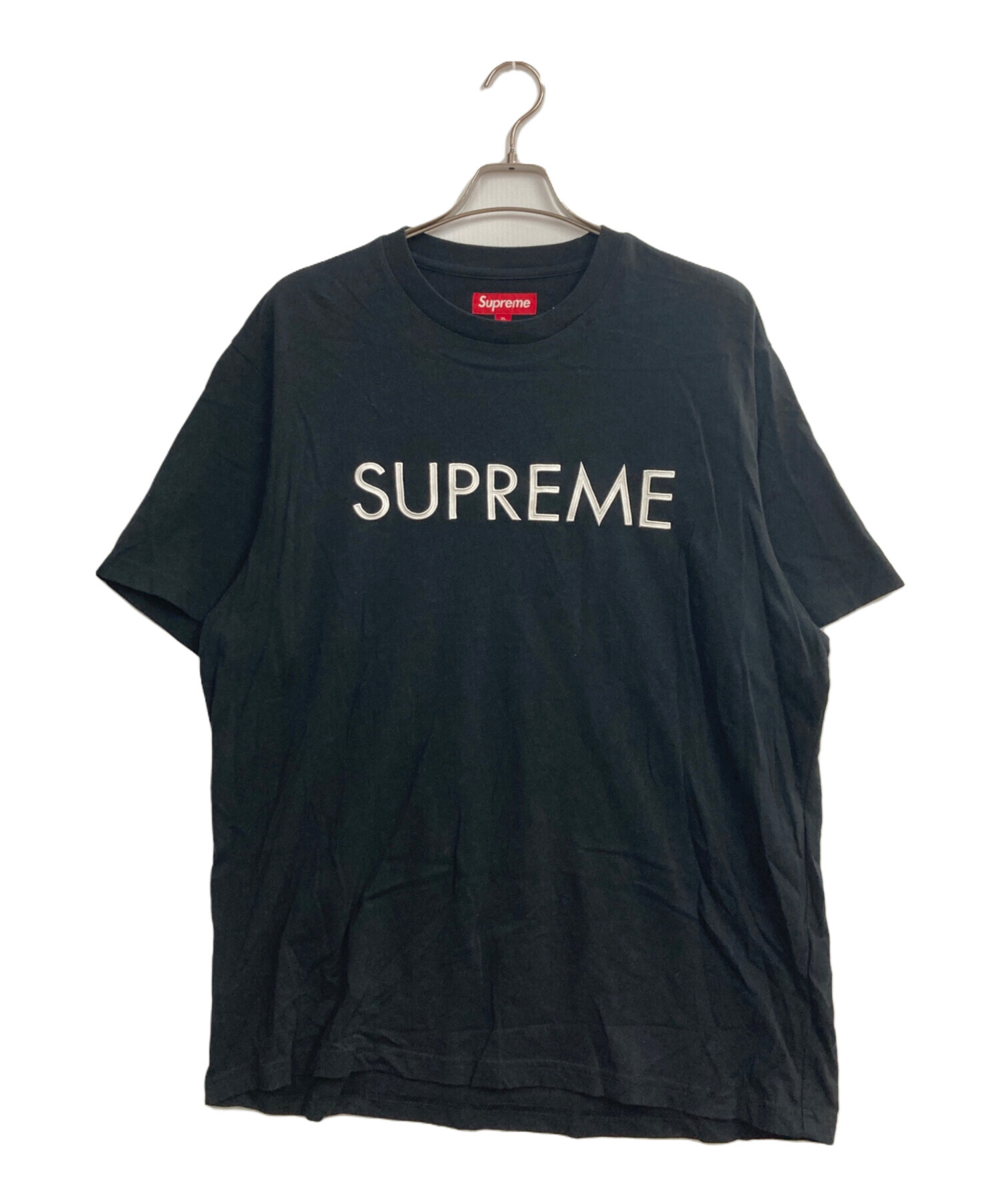 Supreme ブラック 中古・古着通販】Supreme (シュプリーム) Capital S/S Top ブラック