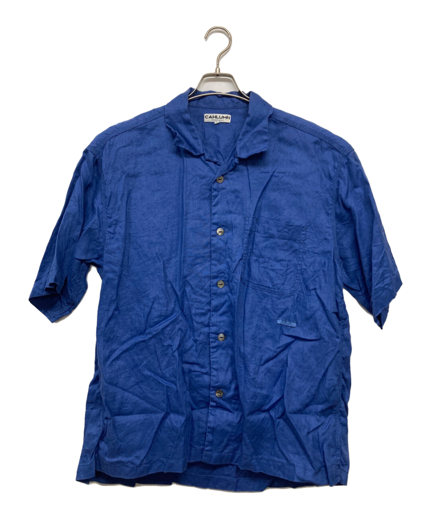 中古・古着通販】CAHLUMN (カウラム) Linen Open Collar Shirt 