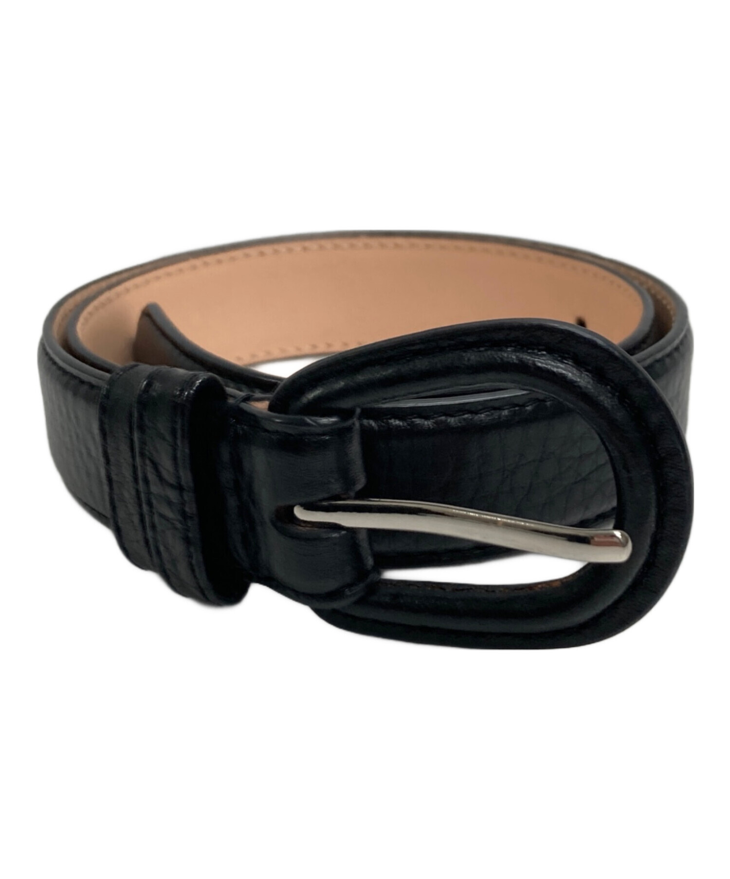CLANE Leather belt ブラック 中古・古着通販】CLANE (クラネ) BASIC J/W BELT ブラック｜ブランド