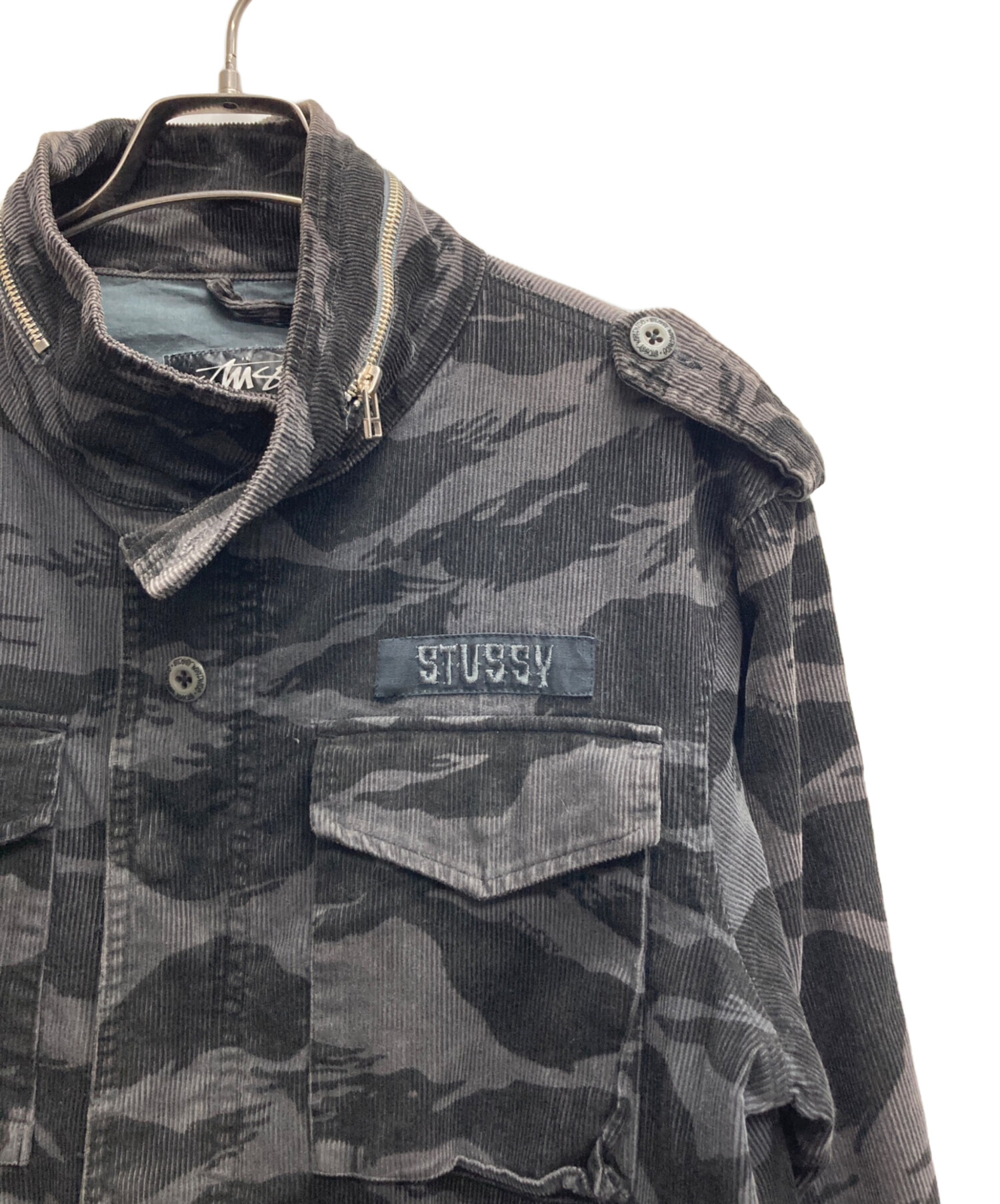 最終値下 STUSSY ミリタリージャケット ブラック L 【公式通販】
