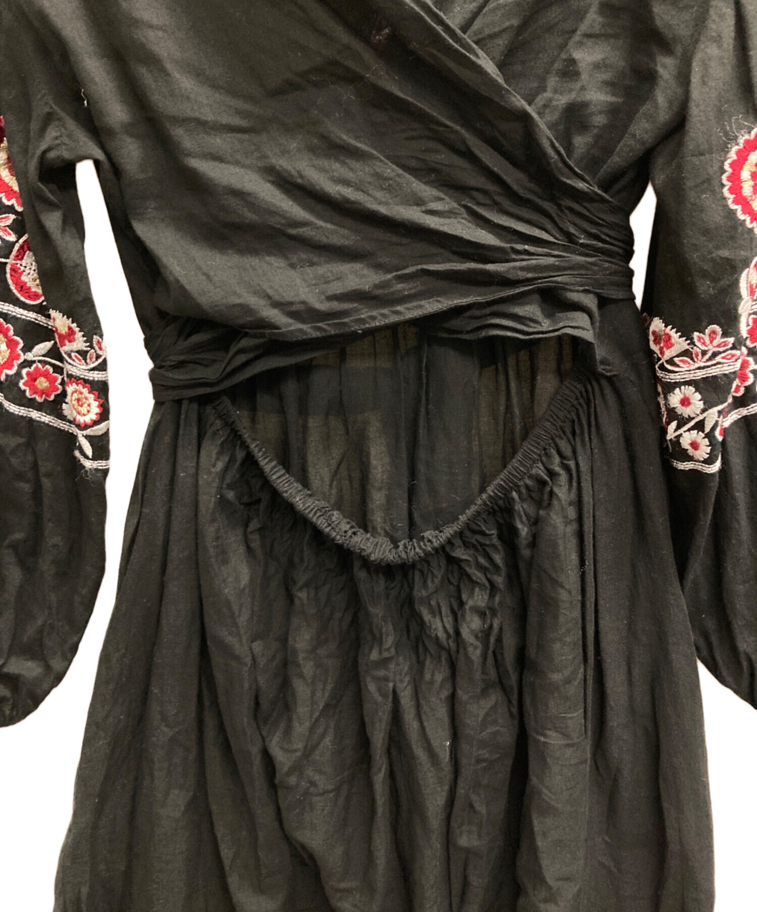 中古・古着通販】ne quittez pas (ヌキテパ) 長袖ワンピース ブラック