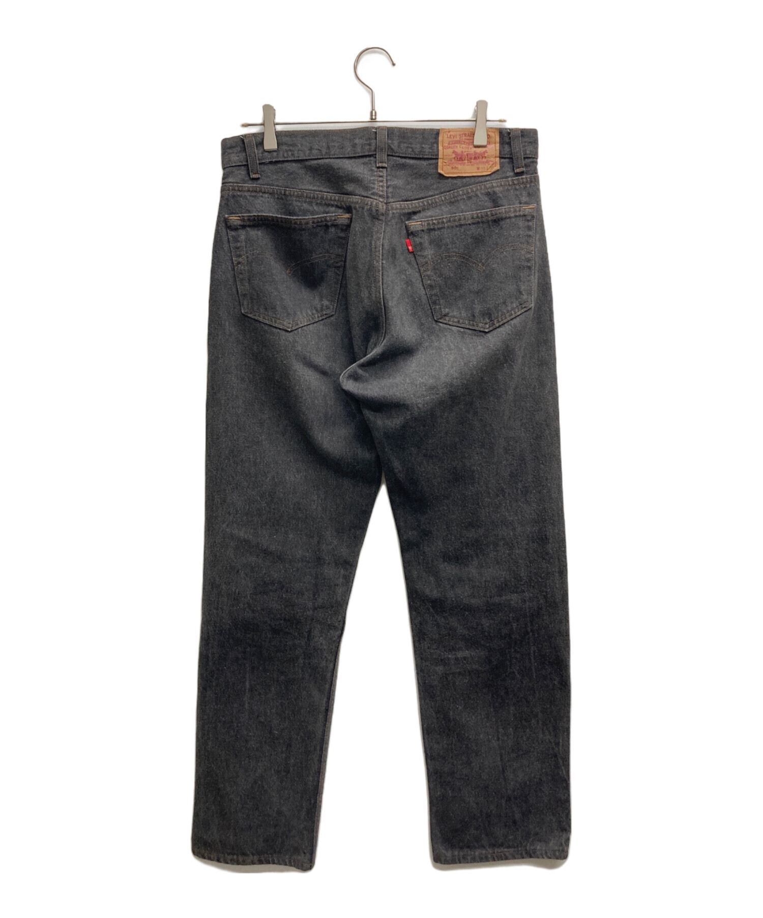 中古・古着通販】LEVI'S (リーバイス) 先染501デニムパンツ ブラック