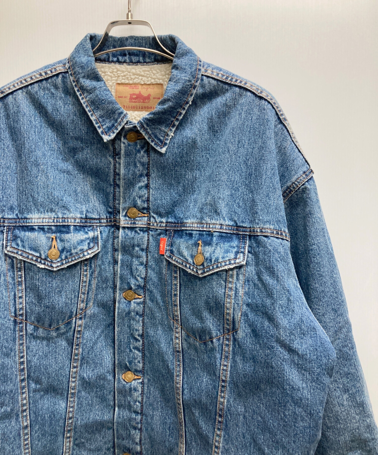 中古・古着通販】UNGRID (アングリッド) ボアビッグGジャン インディゴ