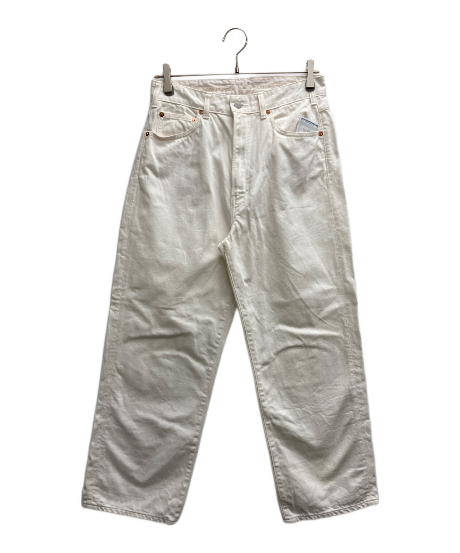 美品 45R おこめチノのシャルロットパンツ 3 ホワイト チノパンツ ファッション 45R おこめチノ シャルロットパンツ サイズ3