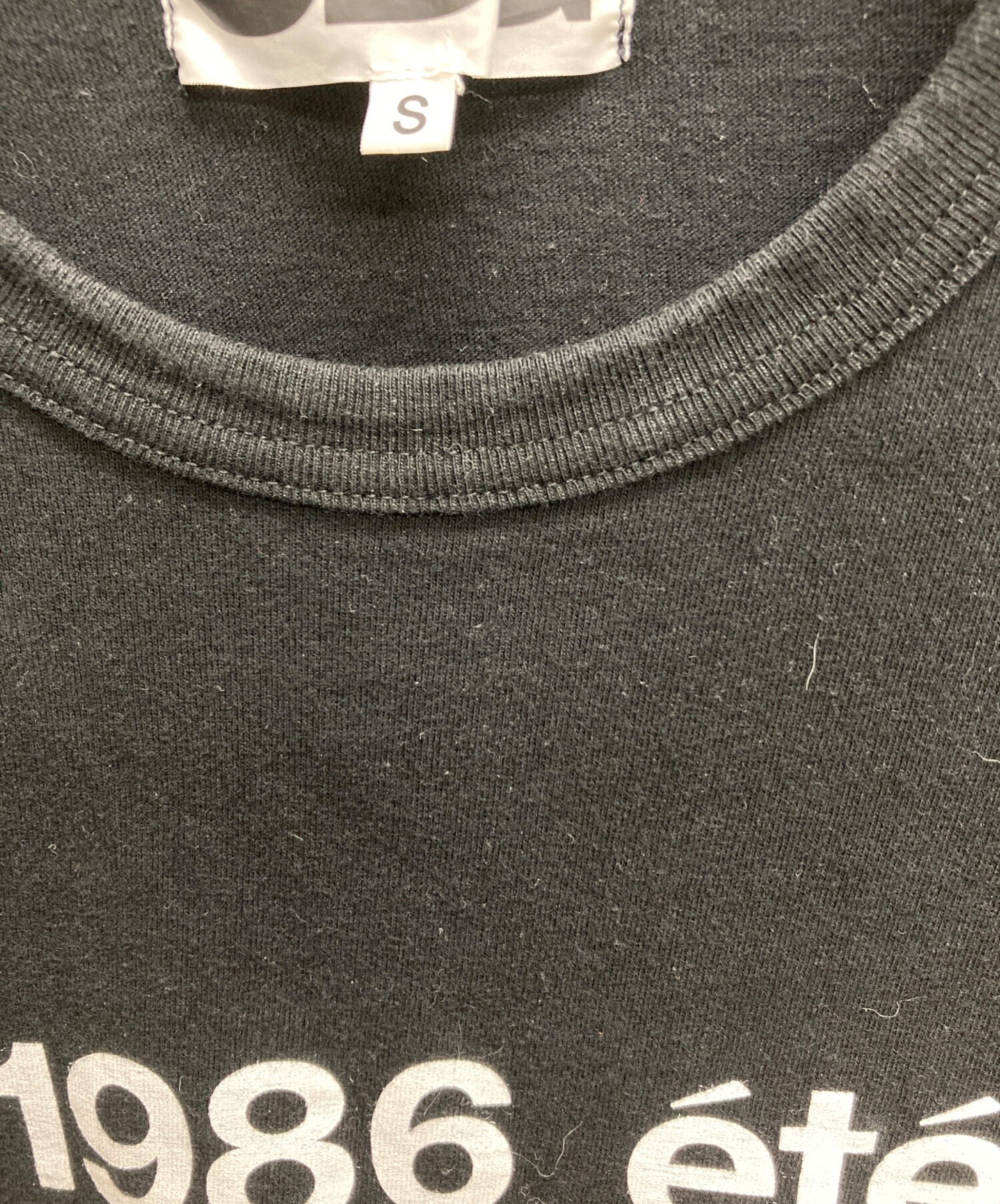 COMME des GARÇONS 1986 été Tee 黒 新品S 中古・古着通販】COMME des GARCONS (コムデギャルソン) 1986